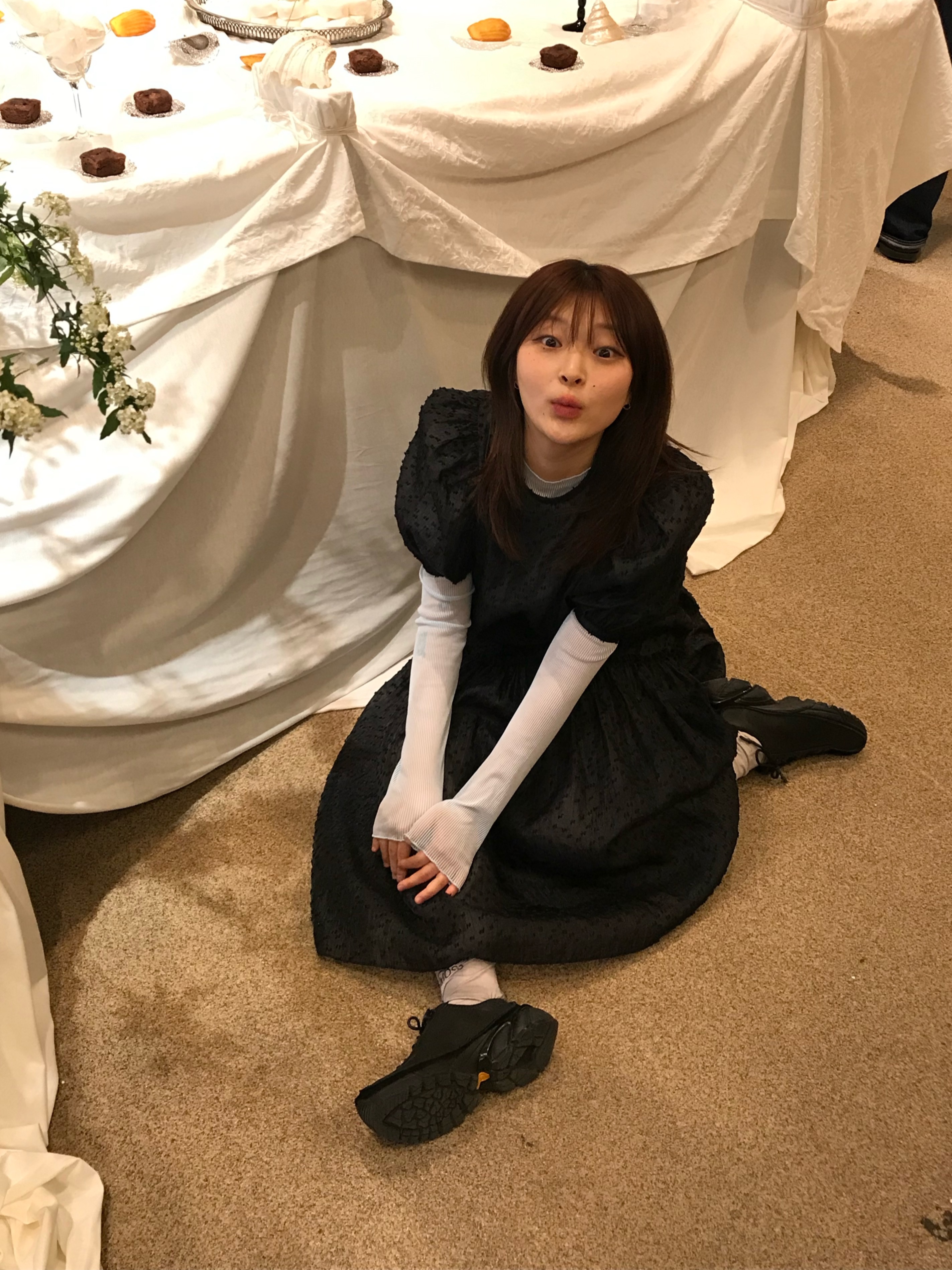 Our Legacy Klove Leather Black 착용 스타일 - 1