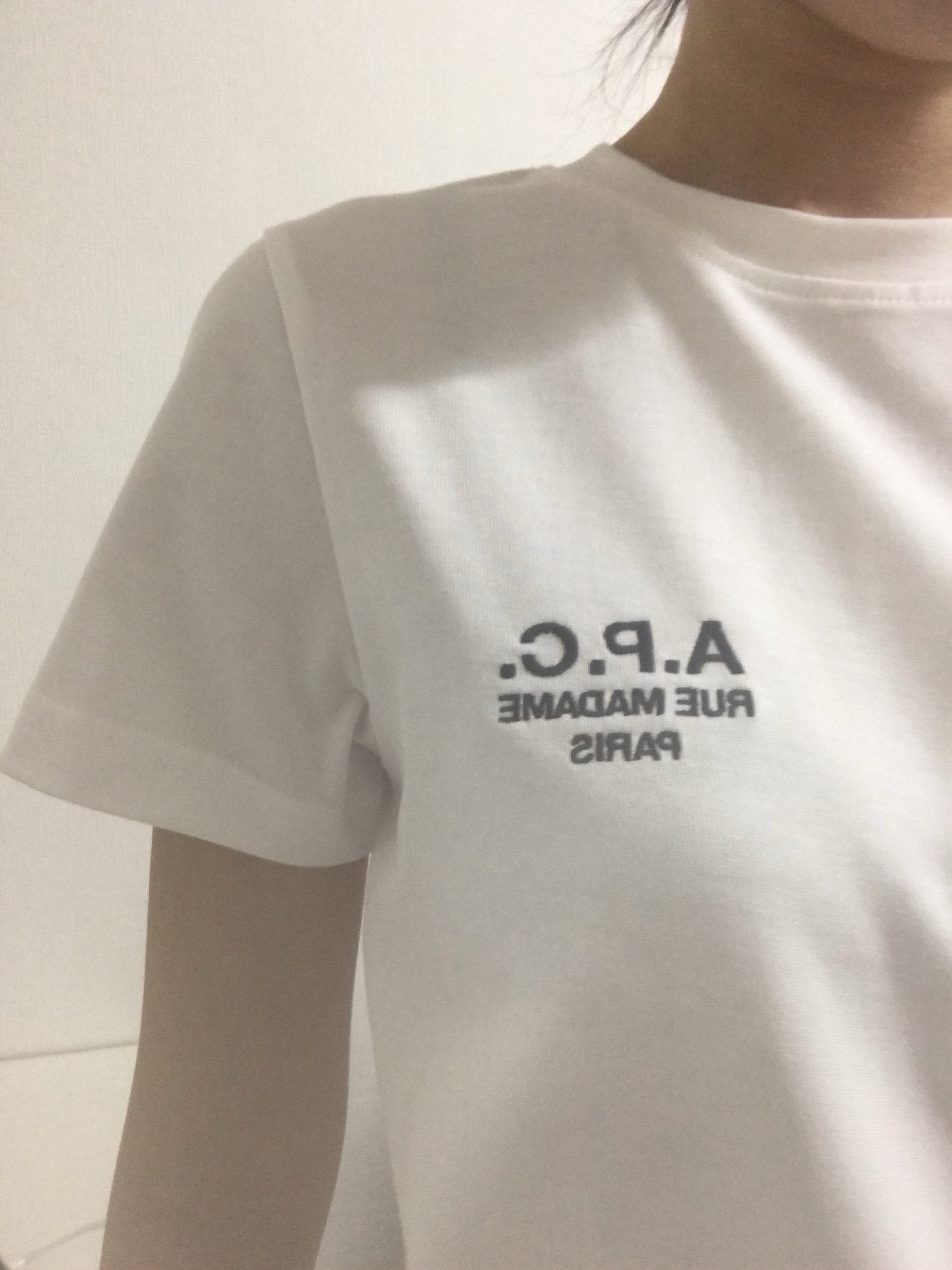 (W) A.P.C. Denise T-Shirt White 착용 스타일 - 1