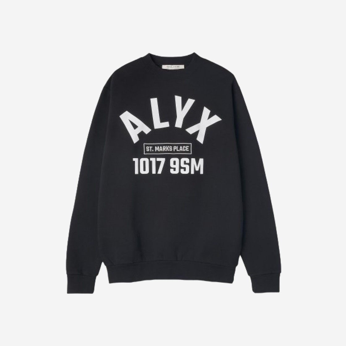 1017 Alyx 9SM Logo Print Sweatshirt Black 상세 이미지 1