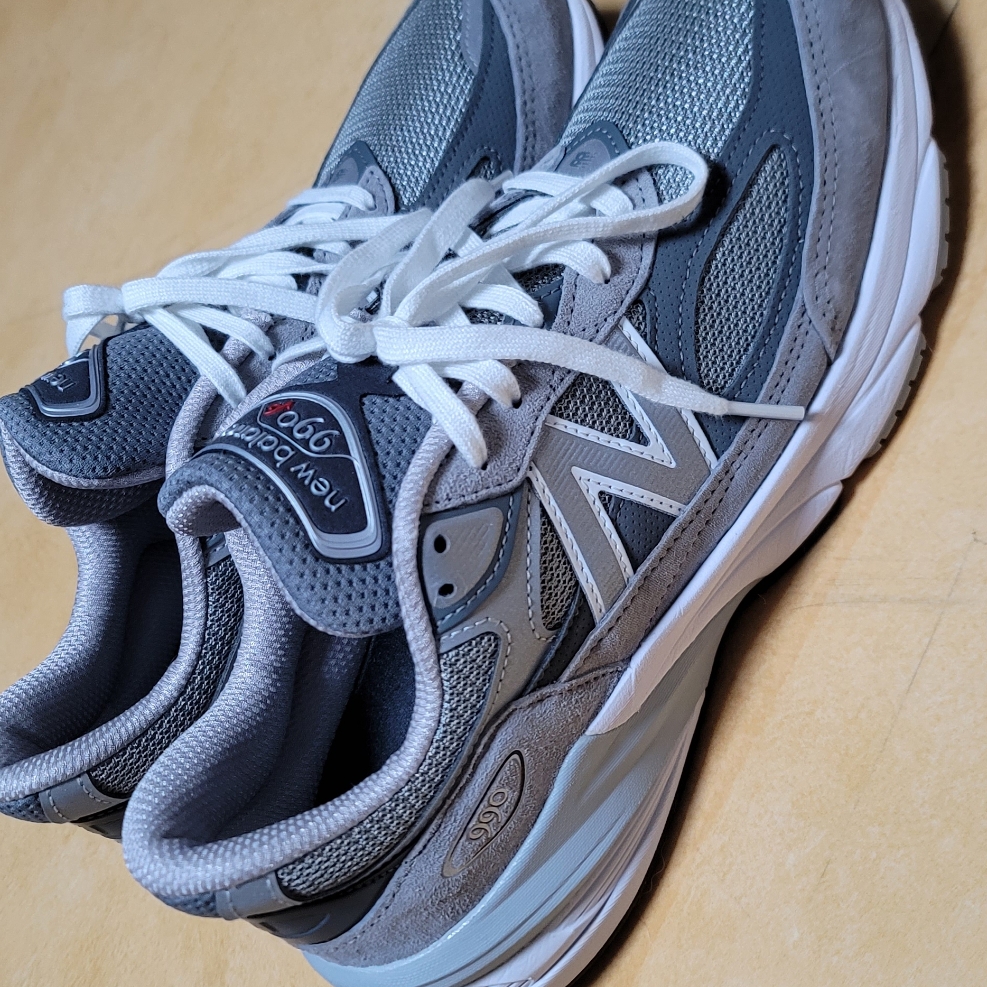 New Balance 990v6 Made in USA Grey - D Standard 착용 스타일 - 1