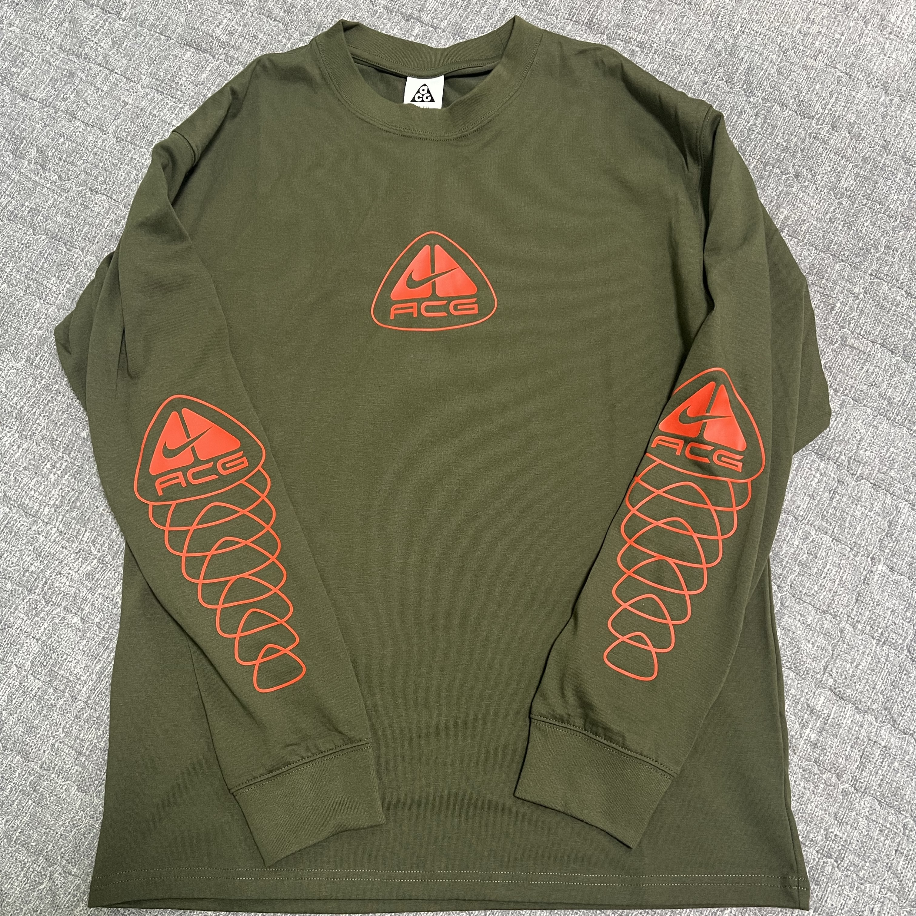 Nike NRG ACG Seasonal Lungs Long Sleeve T-Shirt Cargo Khaki - US/EU 착용 스타일