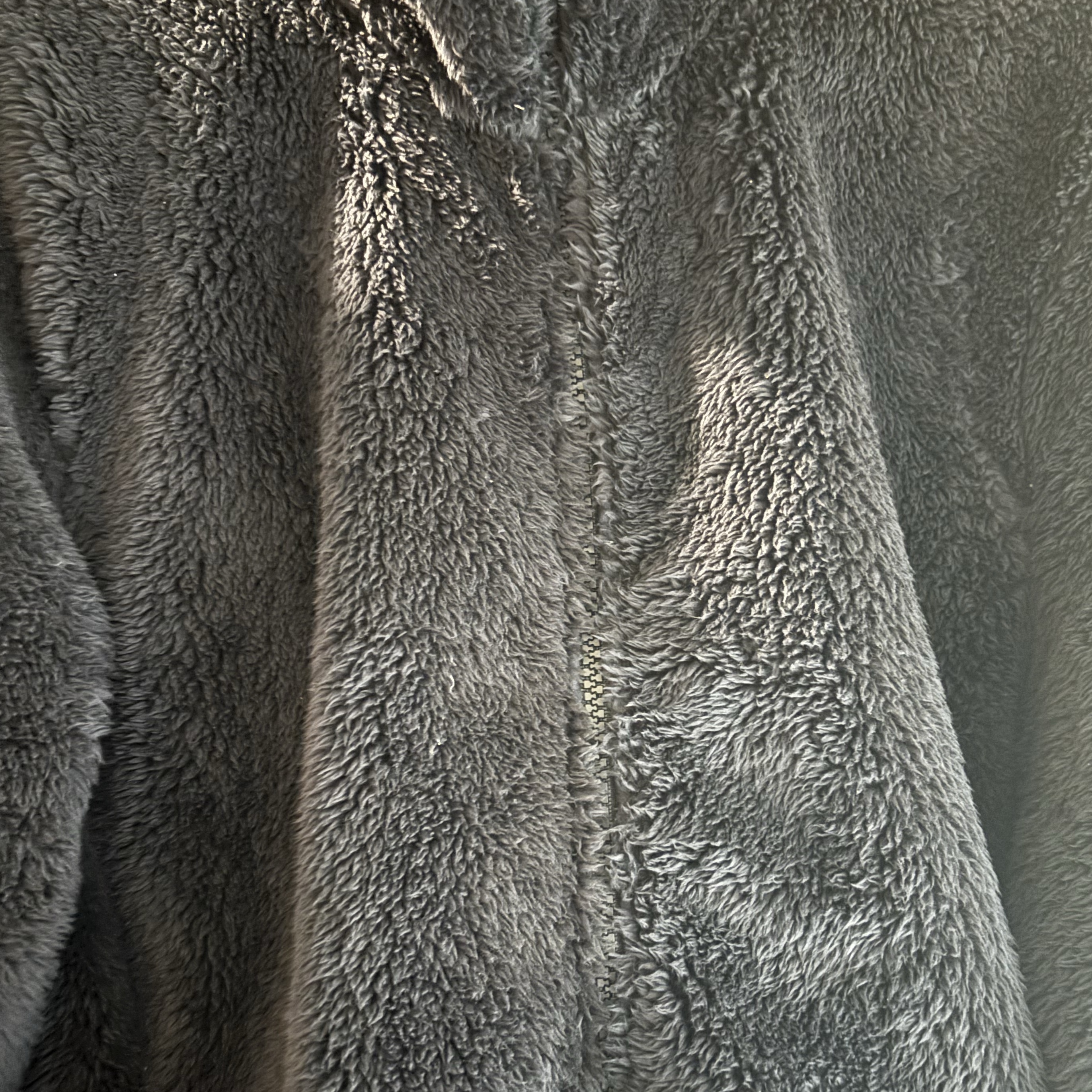 Spao Basic Fur Fleece Zip Up Navy 착용 스타일
