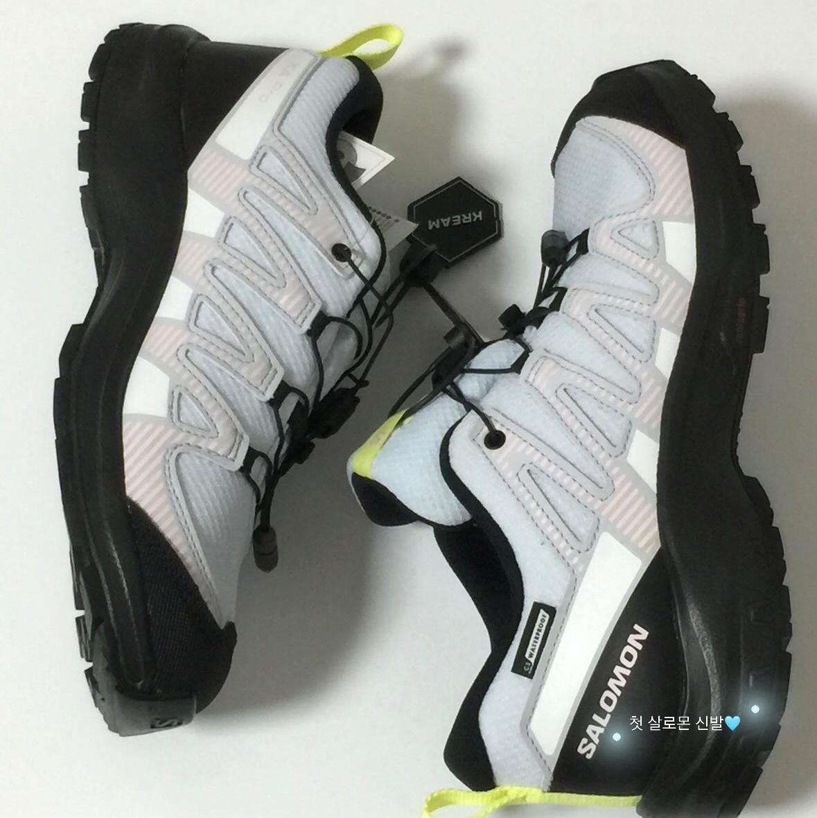 (Kids) Salomon XA Pro V8 Climasalomon Waterproof Arctic Ice 착용 스타일