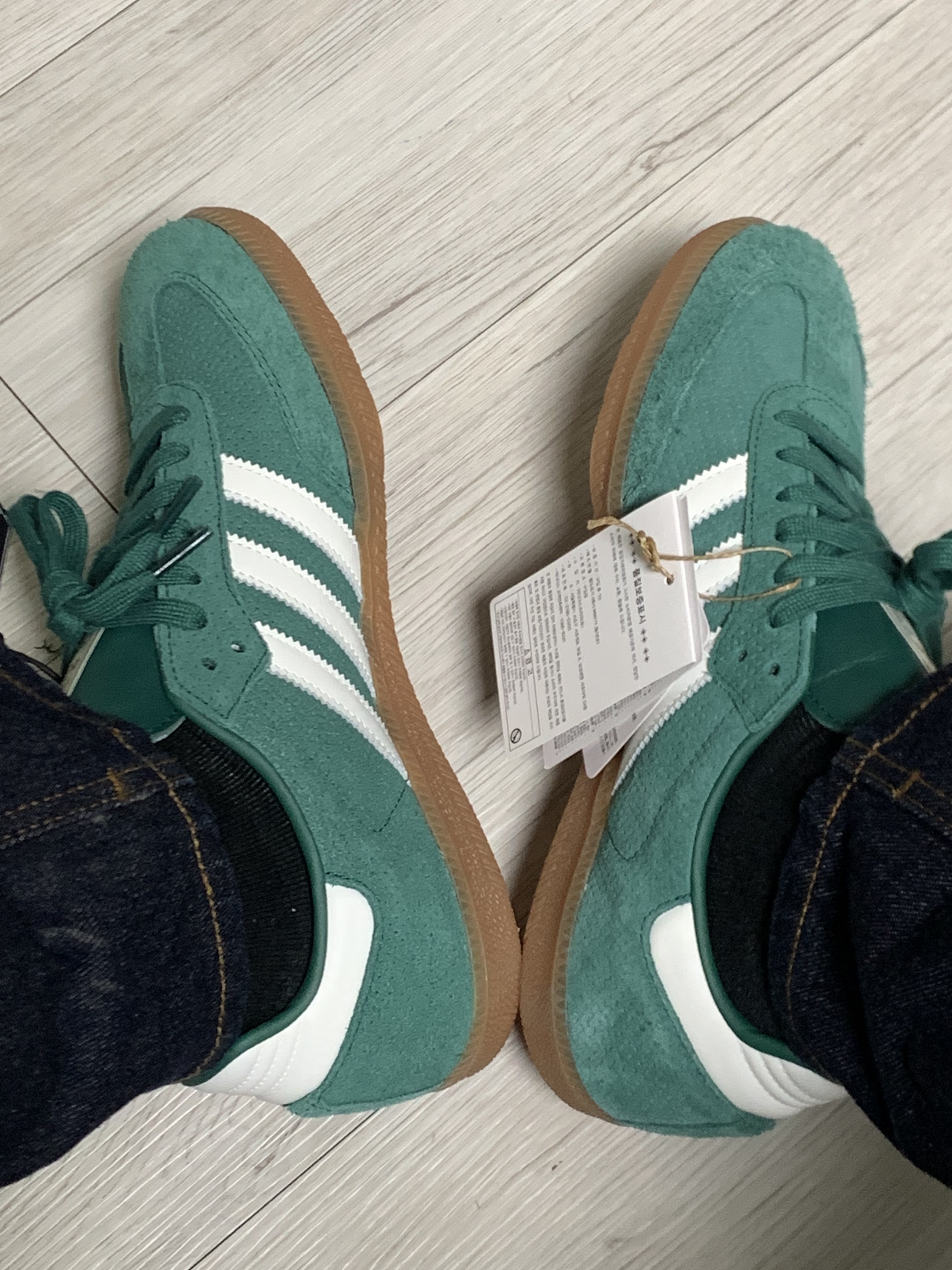 Adidas Samba OG Collegiate Green 착용 스타일