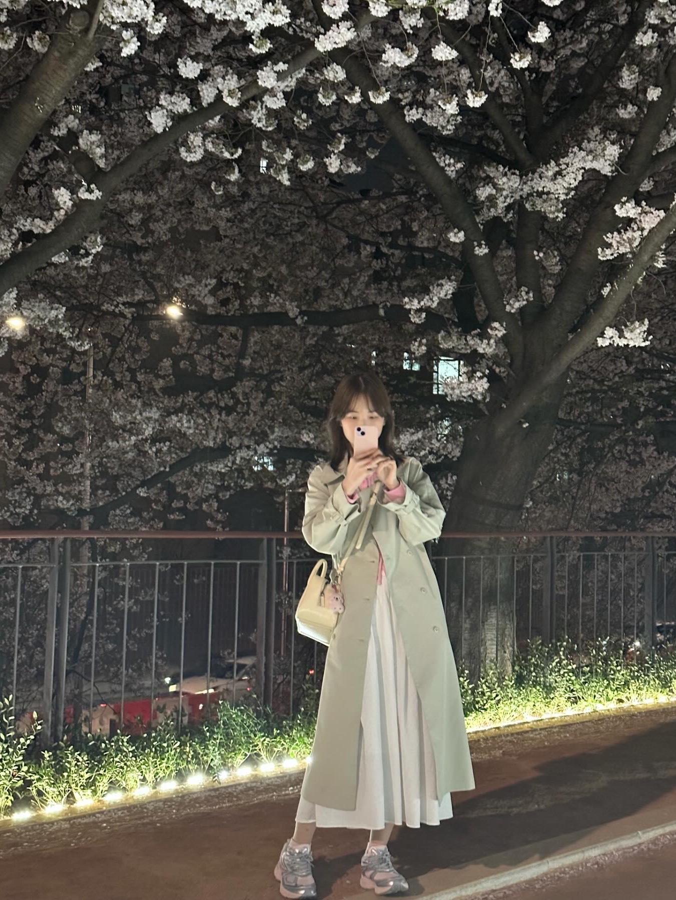 Fila Interun Pink Blossom 착용 스타일 - 2
