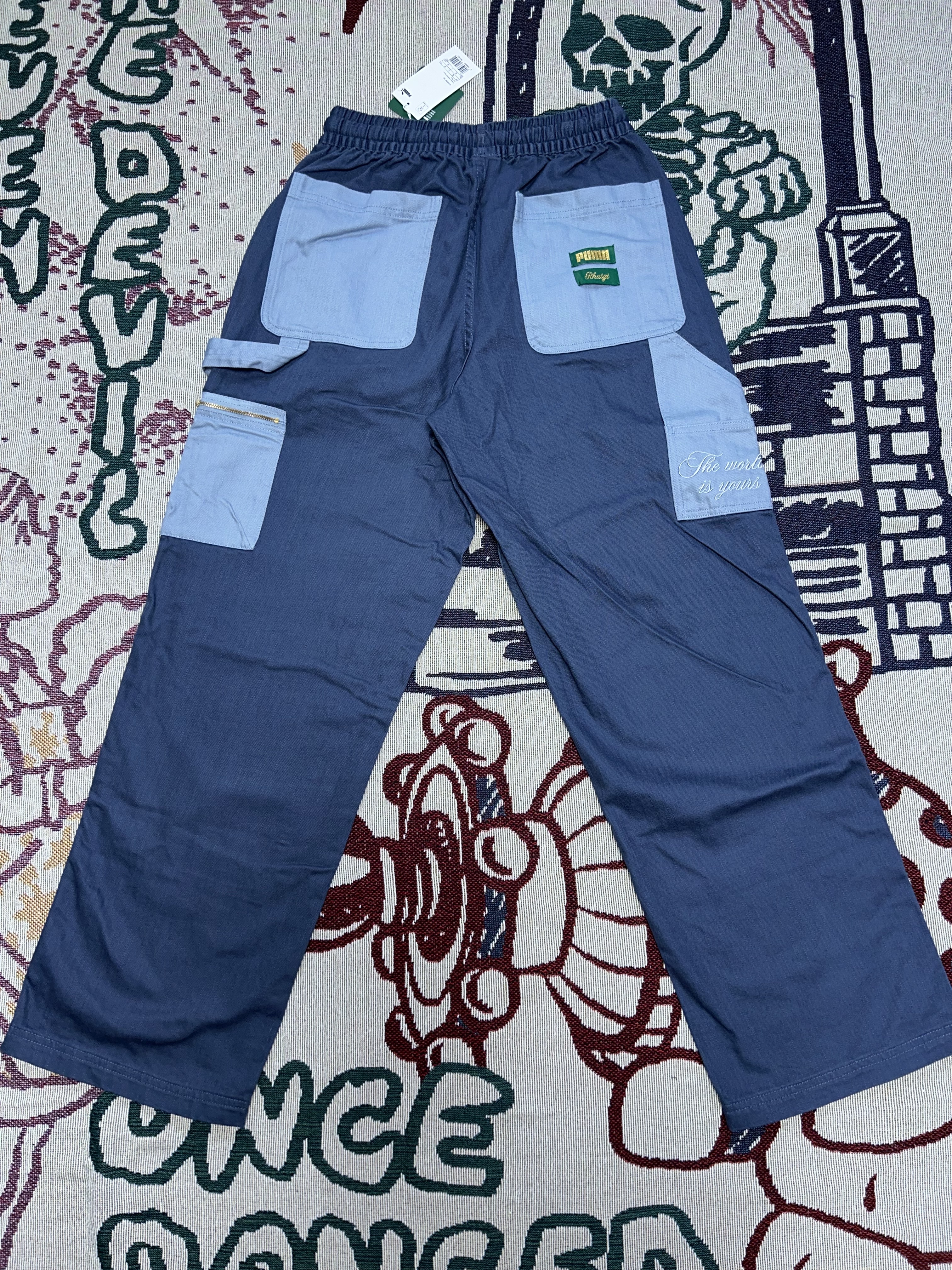 Puma x Rhuigi Double Knee Pants Inky Blue 착용 스타일 - 5