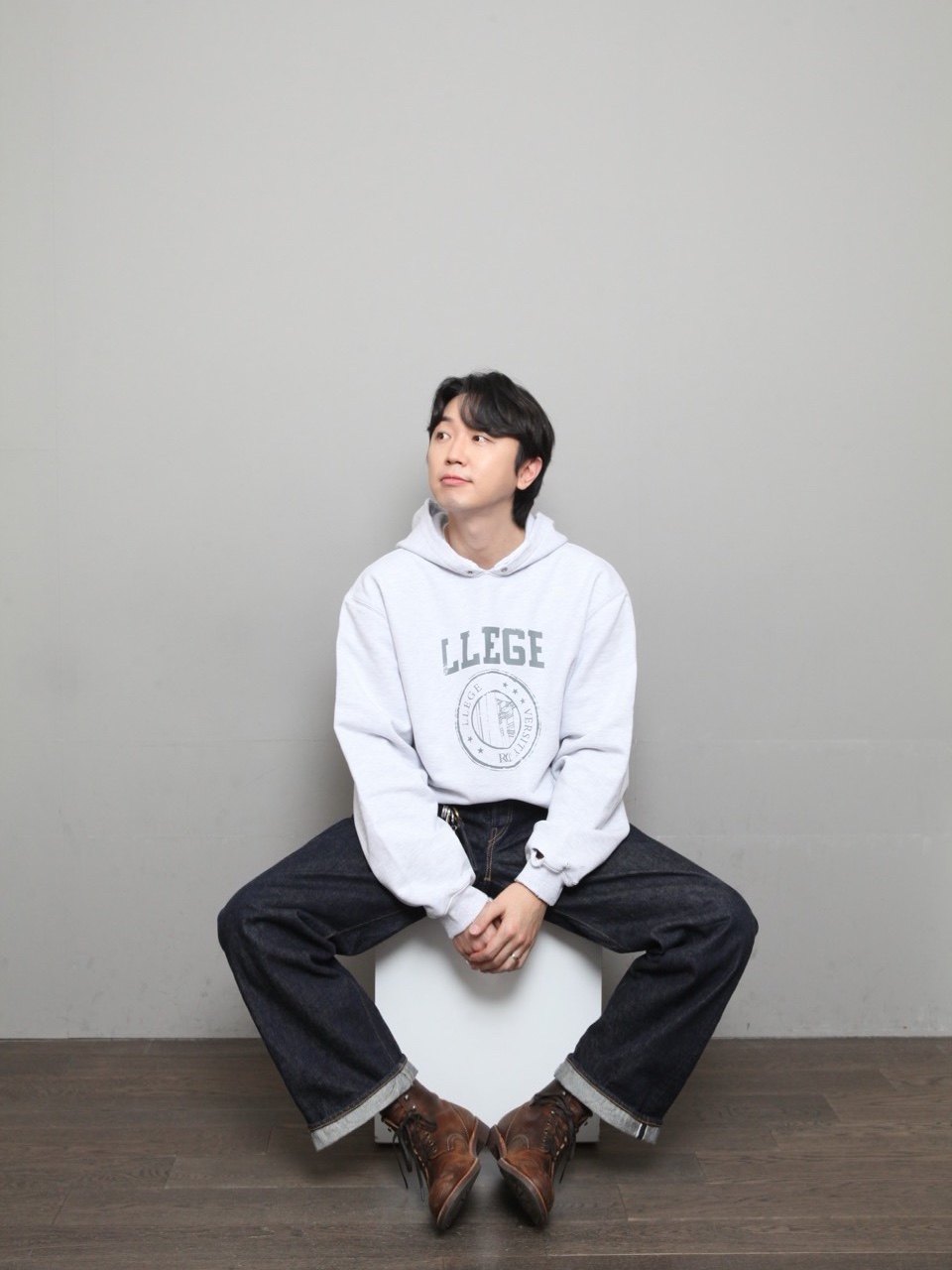 Fullcount 0105XX Wide Denim Heavy oz Non Wash Indigo Blue 착용 스타일