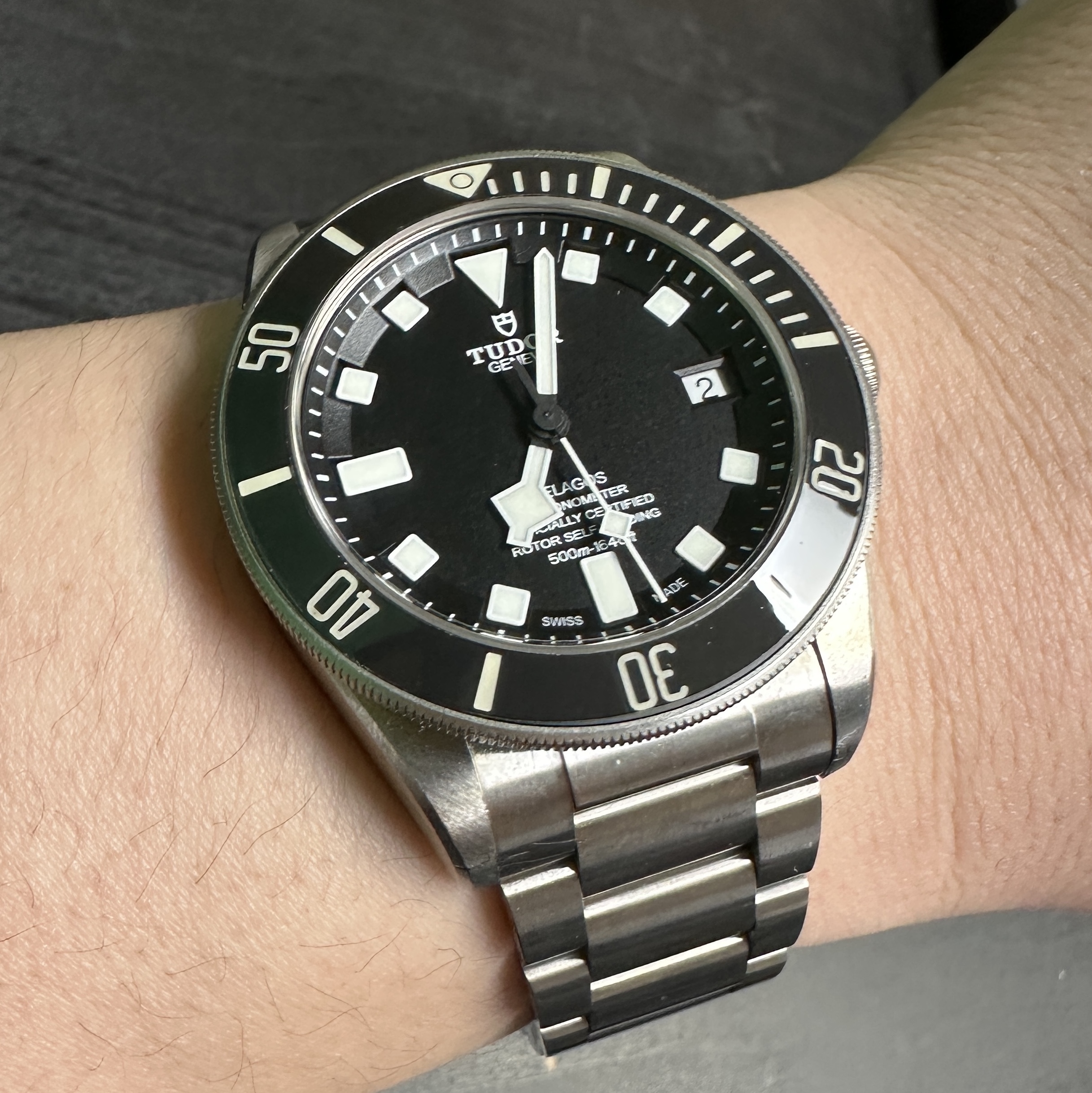 Tudor Pelagos MT5612 Titanium Bracelet Black 착용 스타일