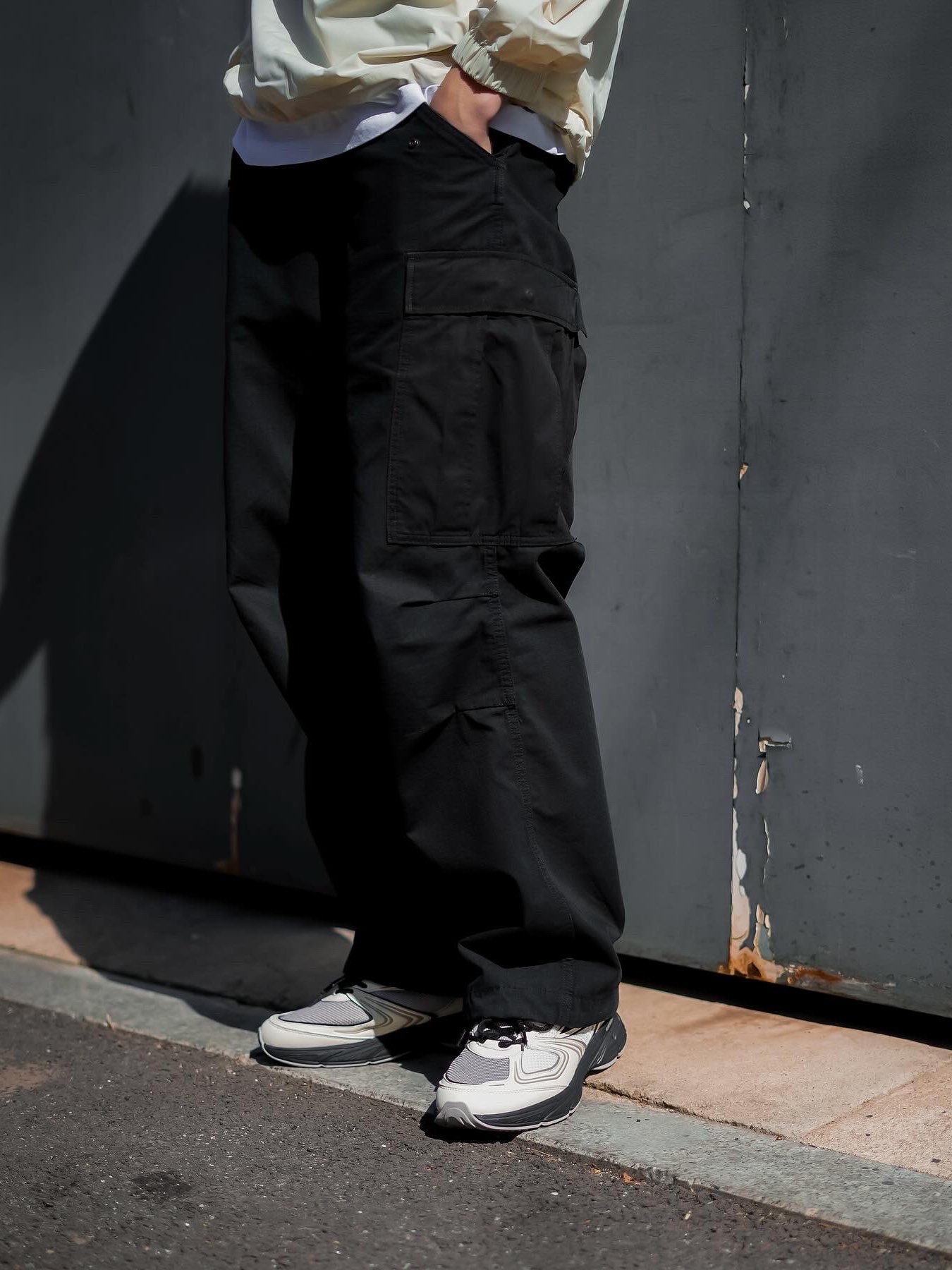 Fila Interun Black White 착용 스타일 - 4