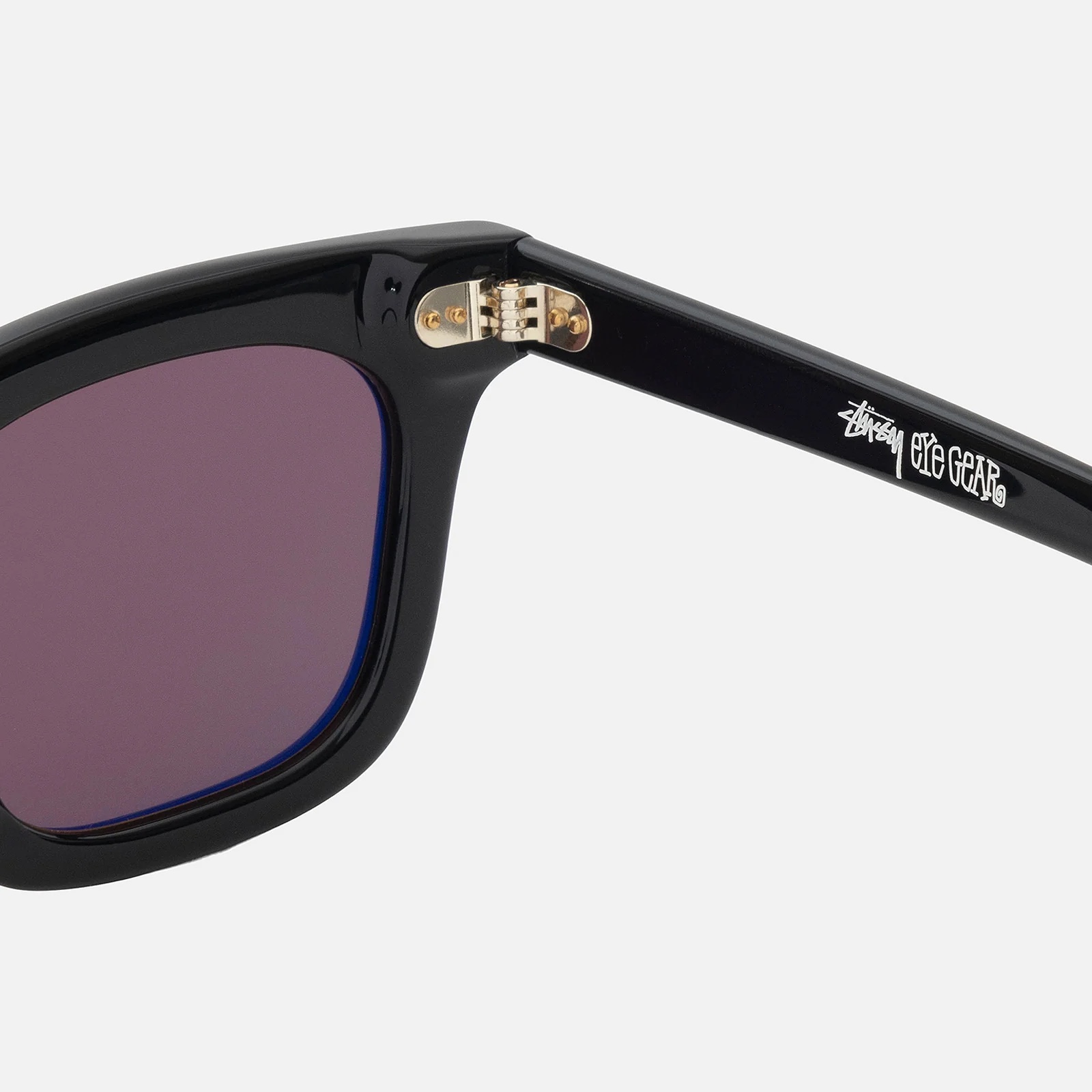 Stussy Ace Sunglasses Black Brown Lens 착용 스타일 - 3