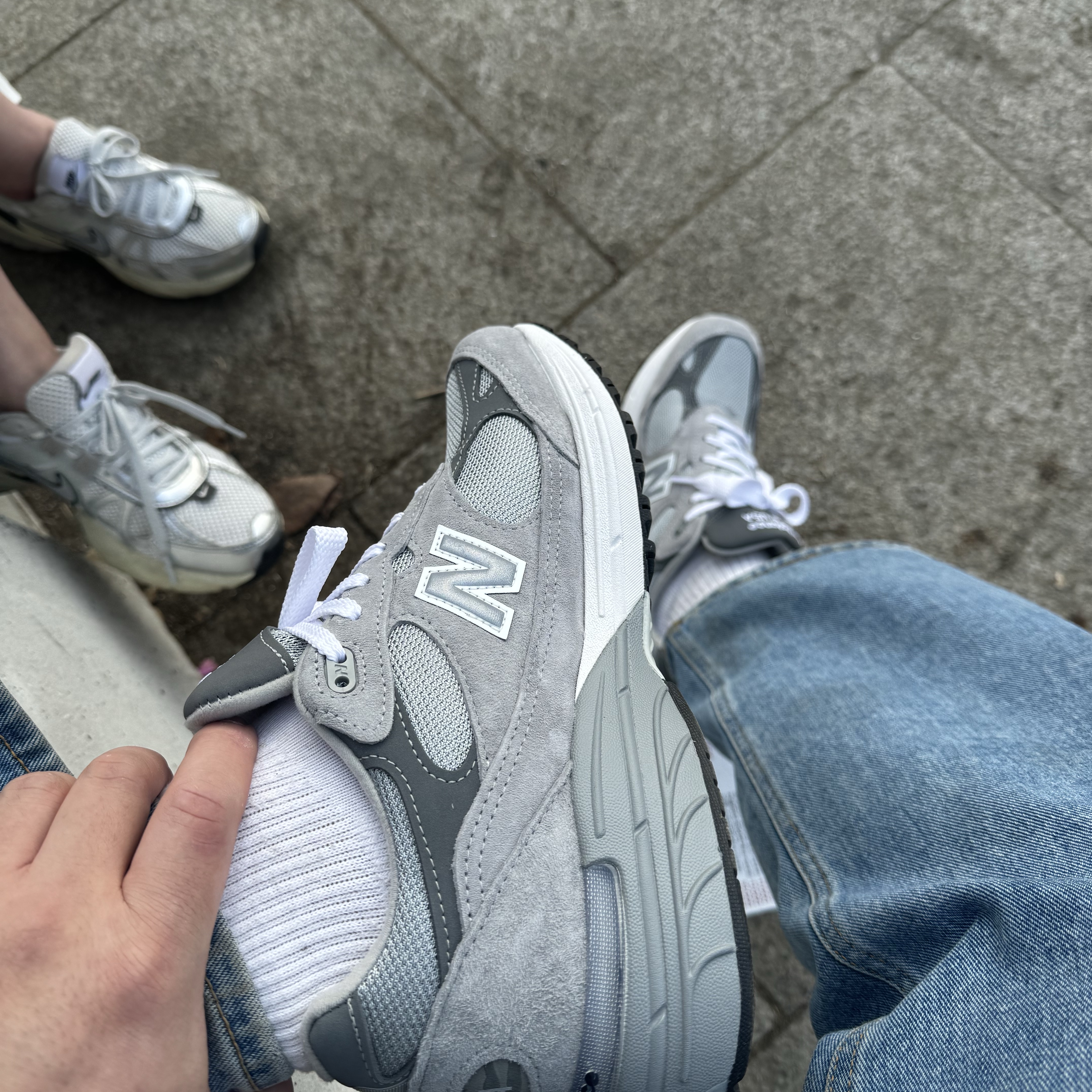 New Balance 993 Made in USA Grey - D Standard 착용 스타일