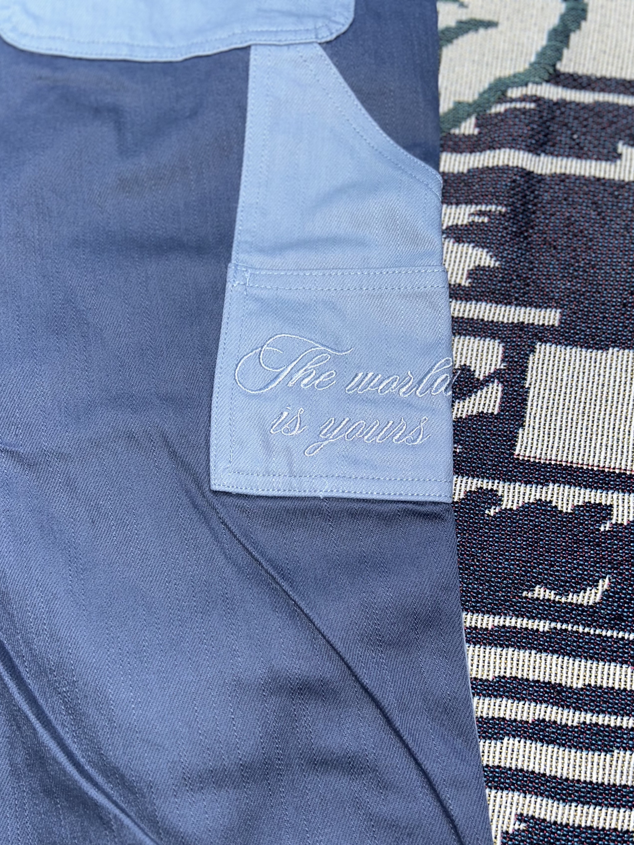 Puma x Rhuigi Double Knee Pants Inky Blue 착용 스타일 - 1