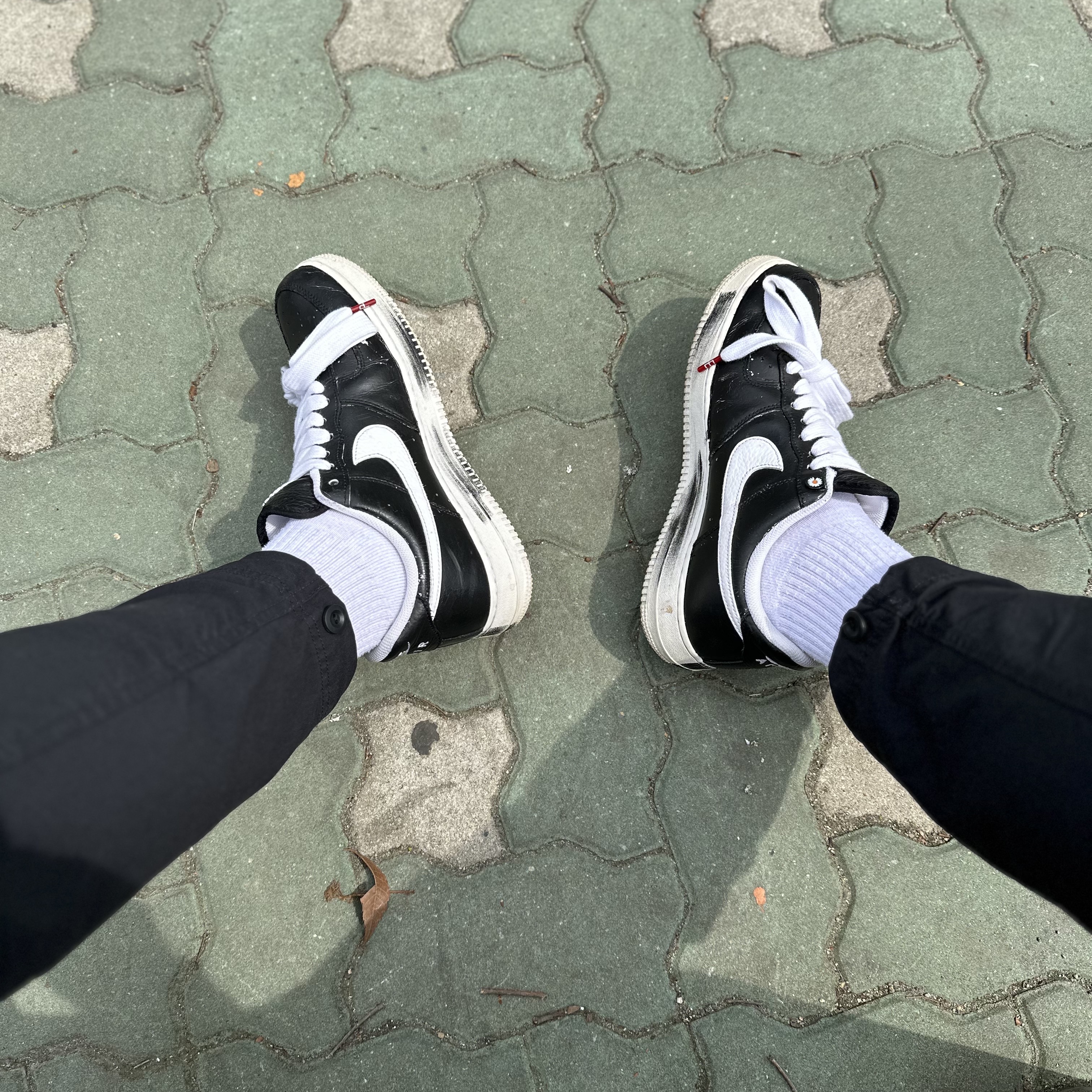 Nike x Peaceminusone Air Force 1 Low Para-Noise 착용 스타일 - 2