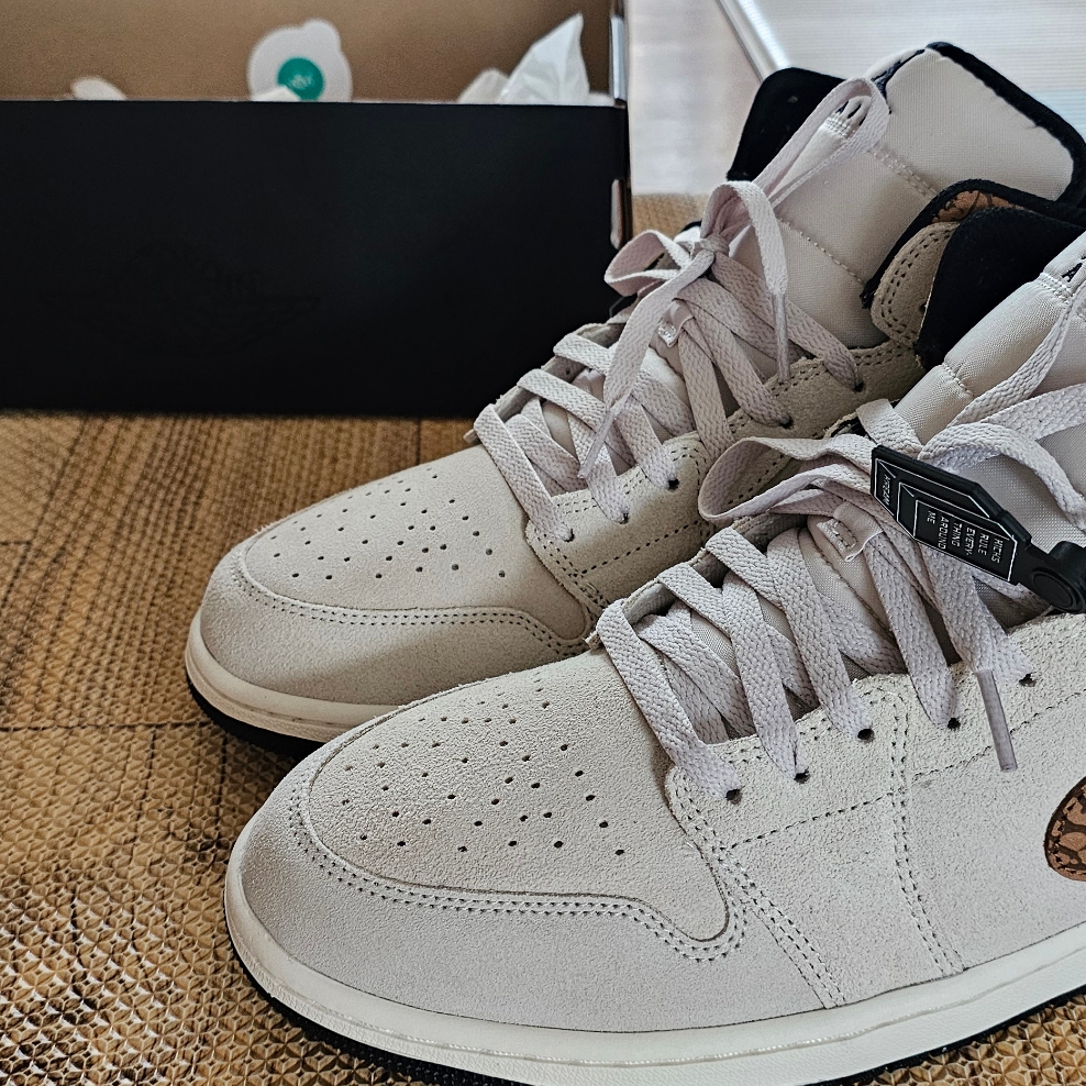 Jordan 1 Mid SE Light Orewood Brown Metallic Gold 착용 스타일