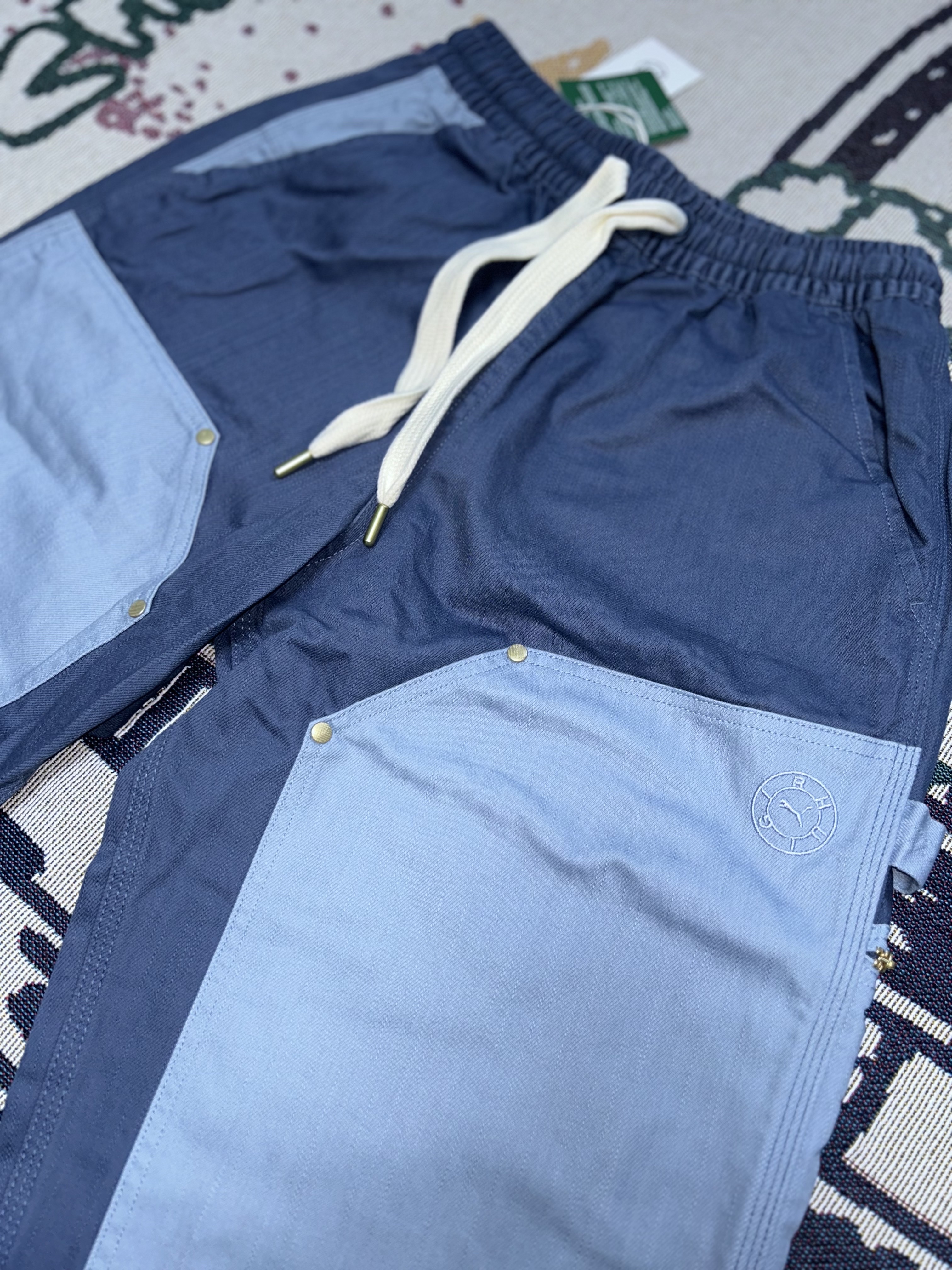 Puma x Rhuigi Double Knee Pants Inky Blue 착용 스타일 - 3