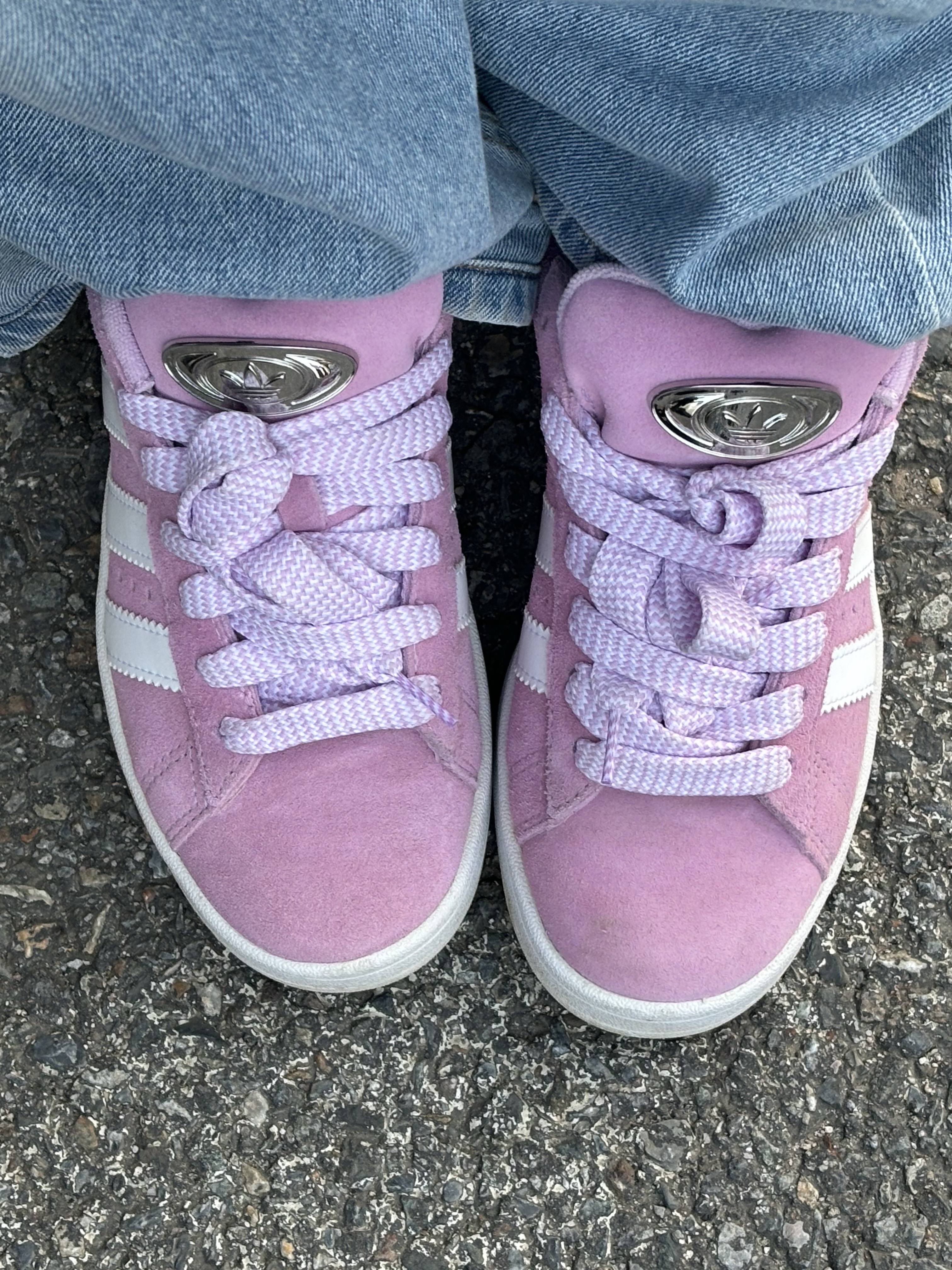 (W) Adidas Campus 00s Bliss Lilac 착용 스타일 - 4