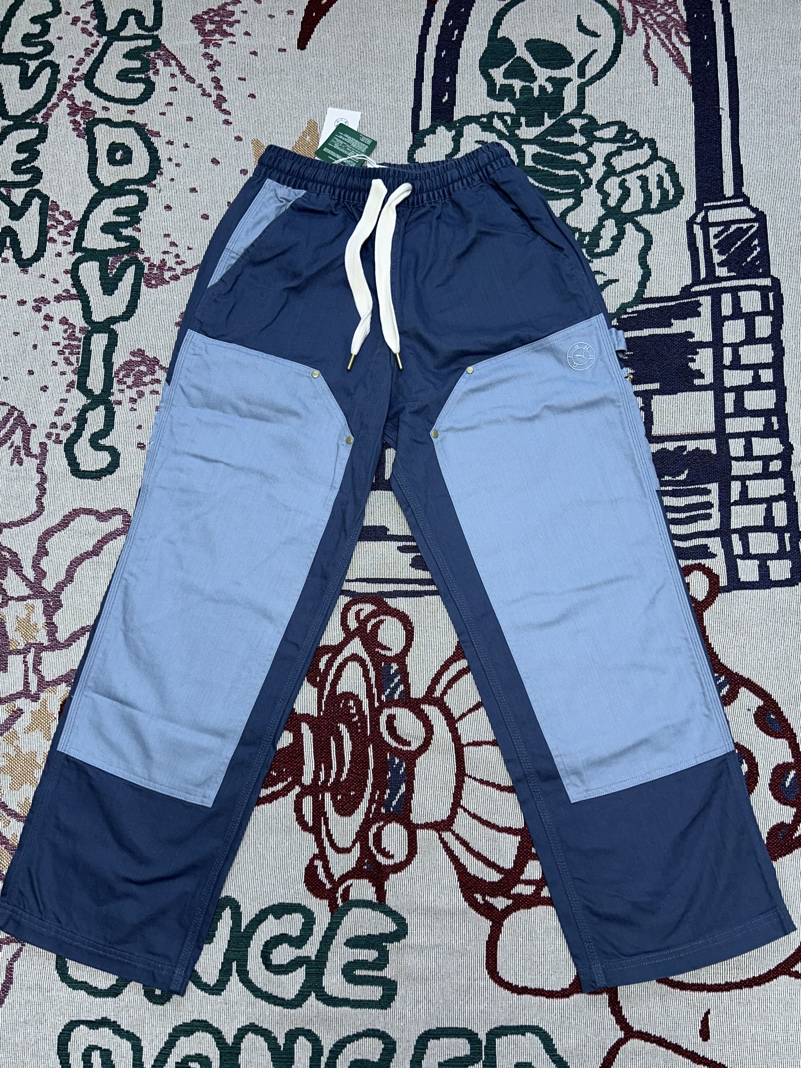 Puma x Rhuigi Double Knee Pants Inky Blue 착용 스타일 - 2