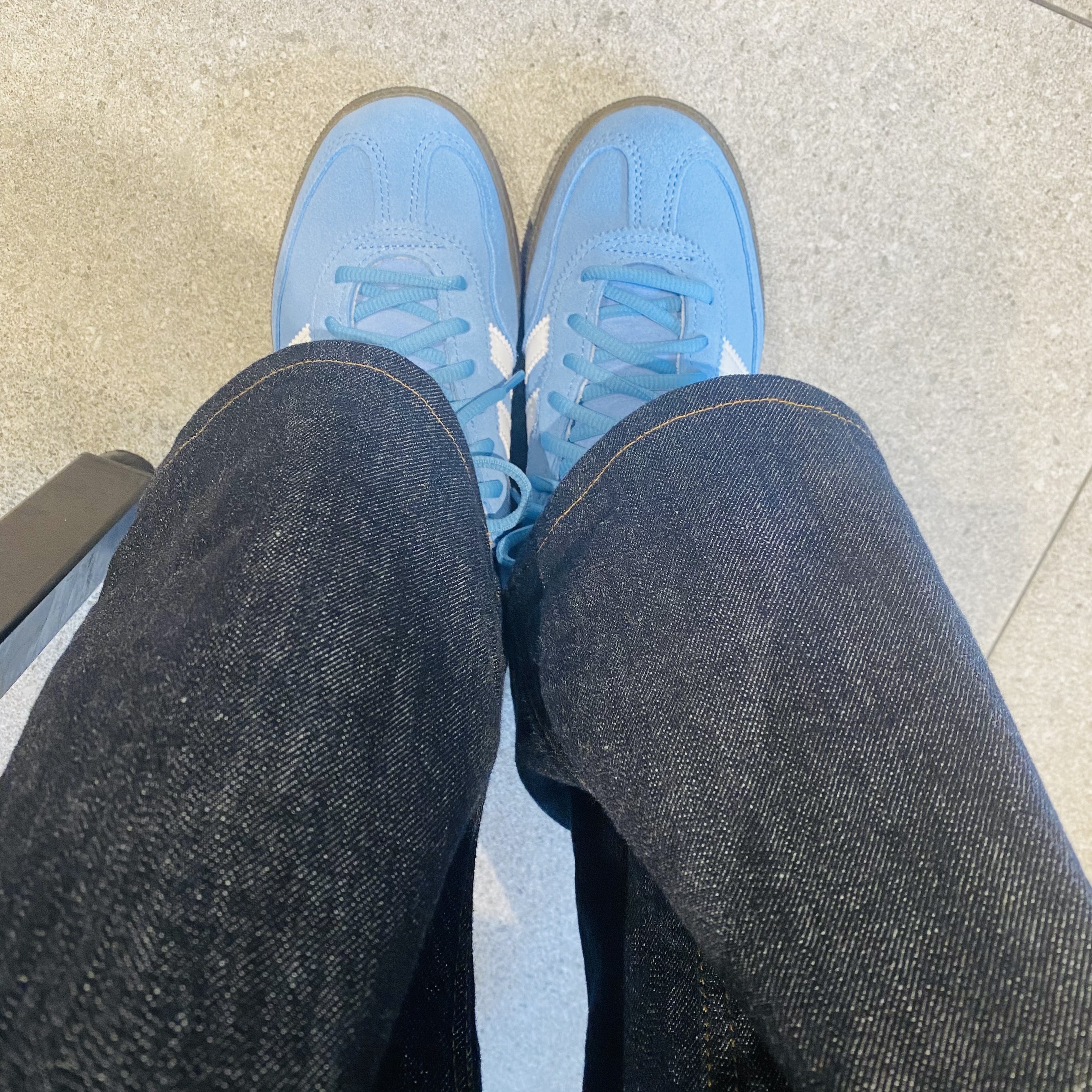 Adidas Spezial Handball Light Blue 착용 스타일
