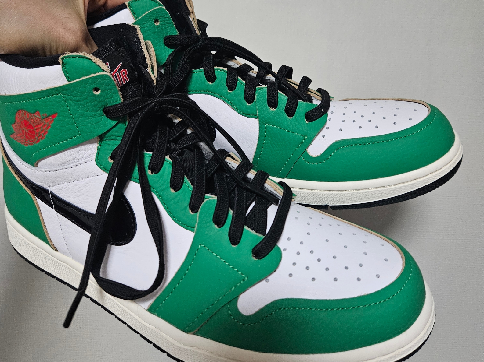 (W) Jordan 1 Retro High OG Lucky Green 착용 스타일