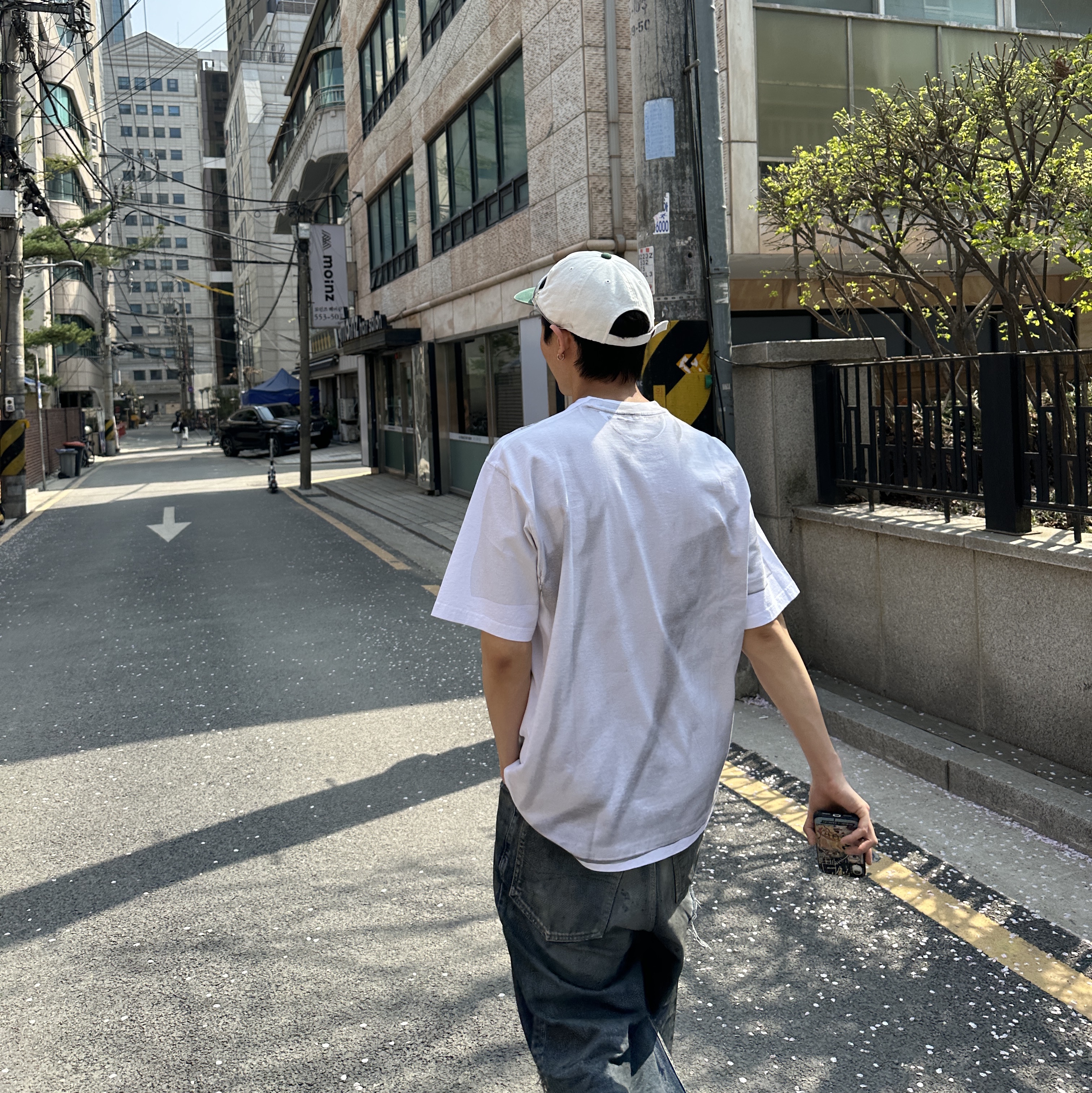 Supreme x MM6 Maison Margiela Box Logo T-Shirt White - 24SS 착용 스타일 - 4