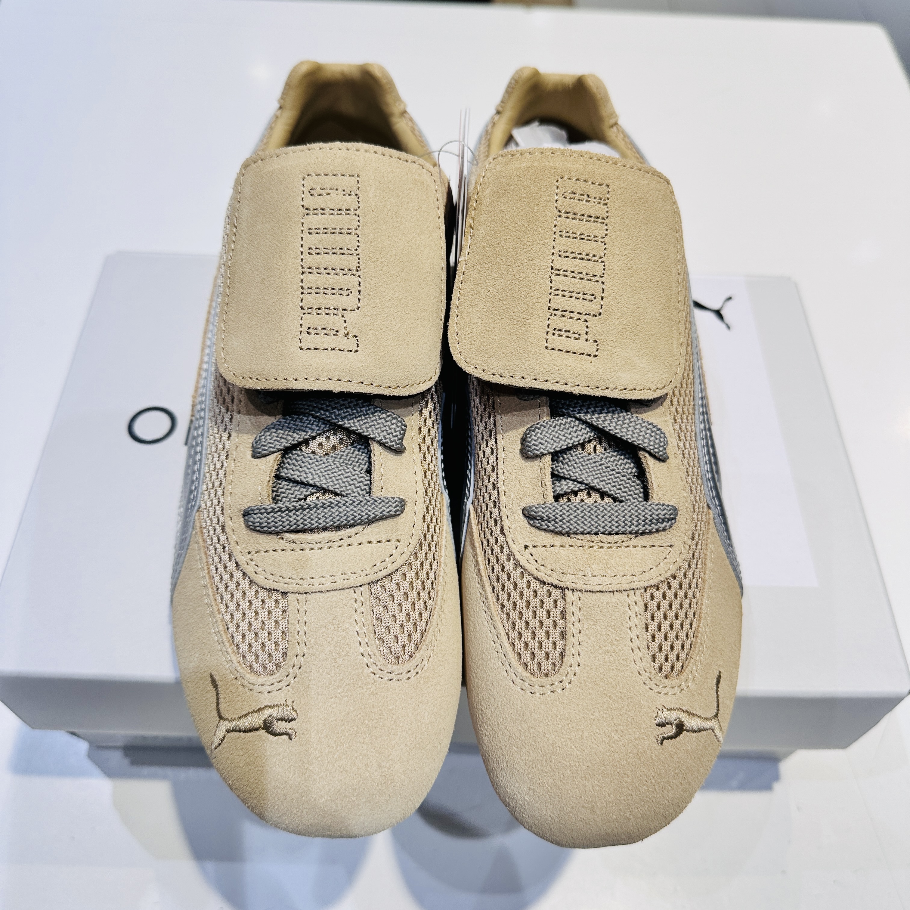 Puma x Open Yy Speedcat Prairie Tan Matte Silver 착용 스타일 - 1