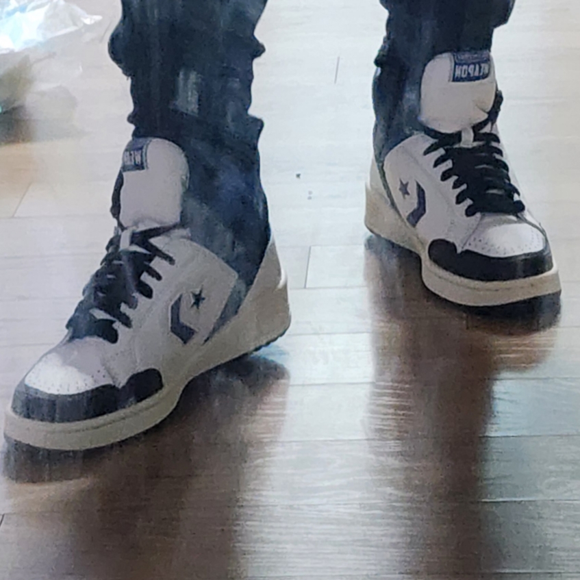Converse x Fragment Weapon Mid White 착용 스타일 - 3
