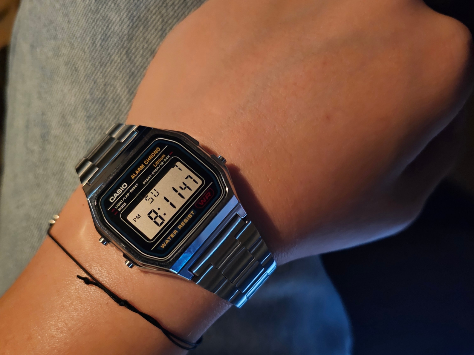 Casio A-158WA-1 착용 스타일 - 2