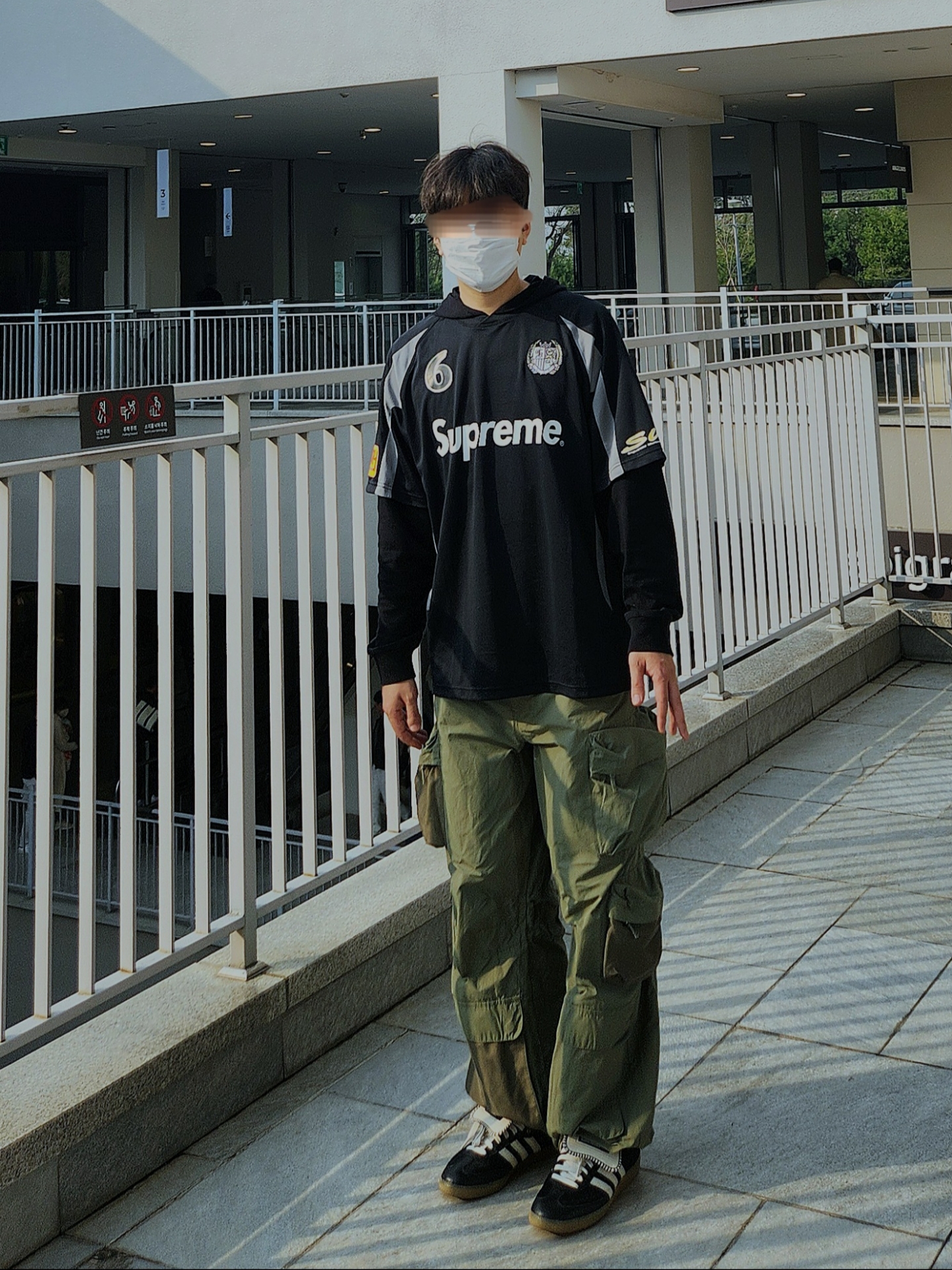 Adidas x Wales Bonner Pony Tonal Samba Core Black Cream White, Supreme Hooded Soccer Jersey Black - 23FW 착용 스타일 - 2