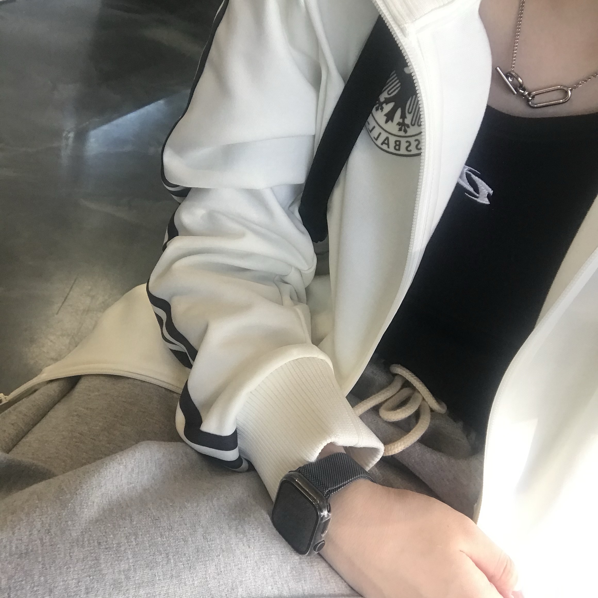 Adidas German Beckenbauer Track Top Off White - KR Sizing 착용 스타일