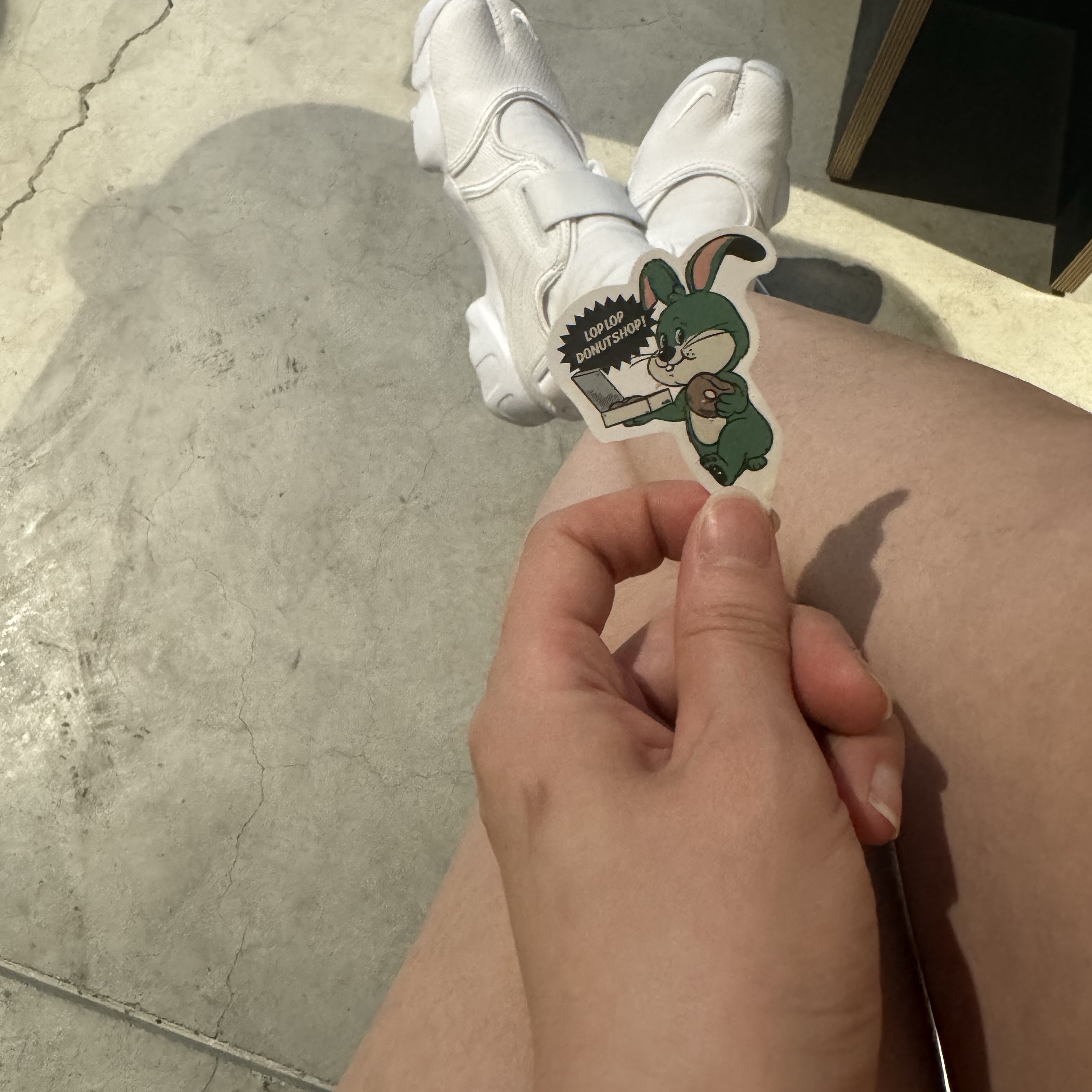 (W) Nike Air Rift Breathe White 착용 스타일
