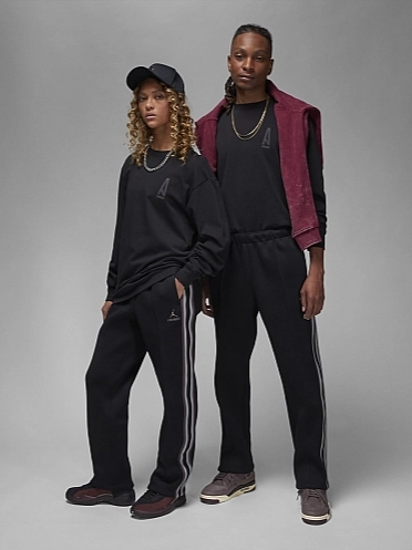 Jordan x A Ma Maniere Track Pants Black - Asia 착용 스타일