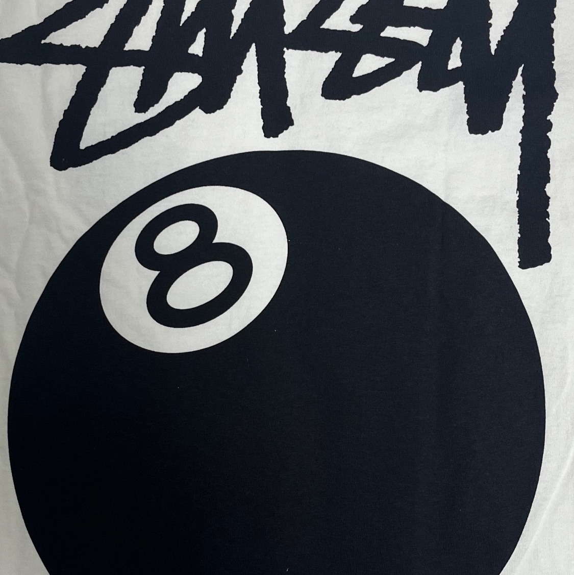 Stussy 8 Ball Pigment Dyed T-Shirt Natural 착용 스타일