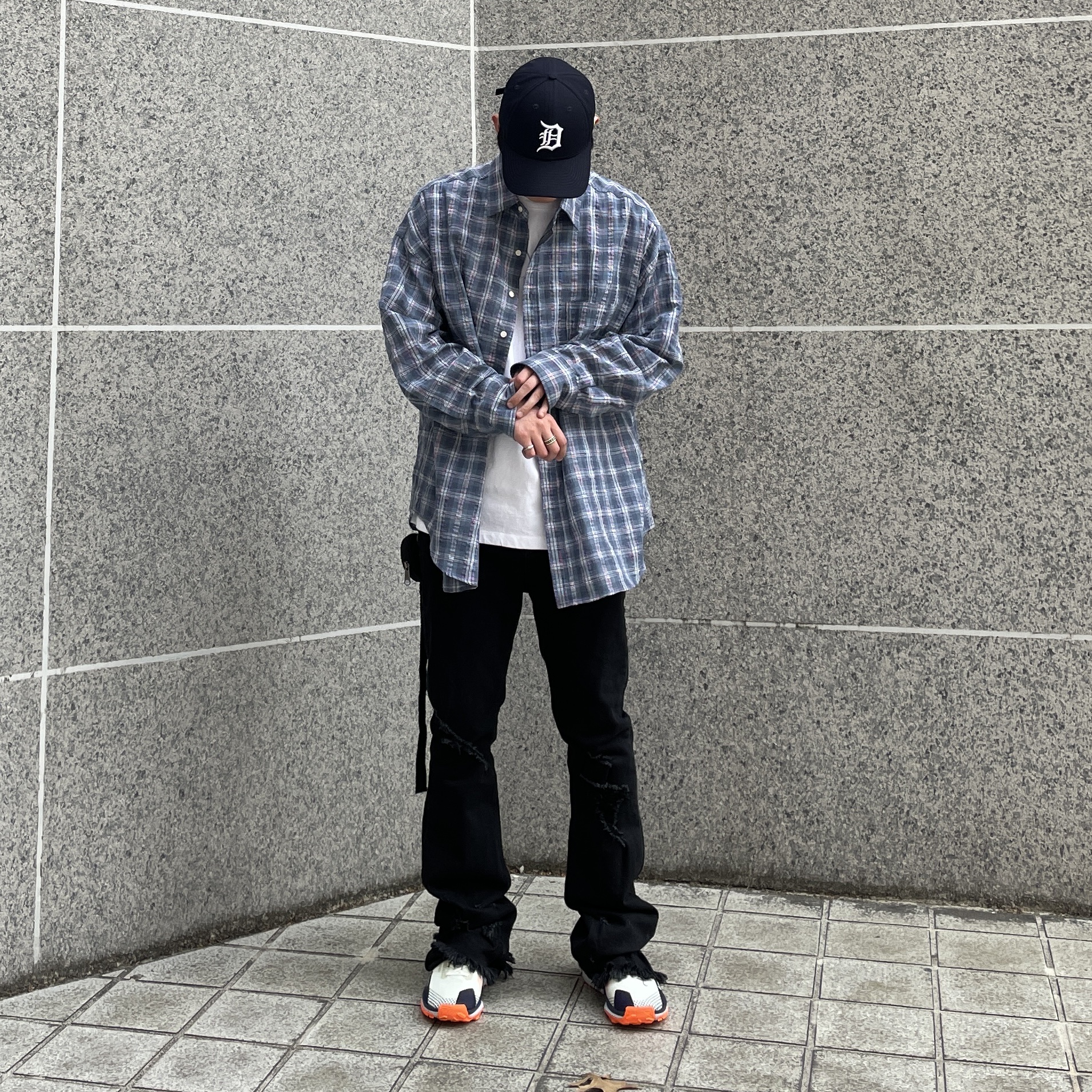 Nike React Pegasus Trail 4 Gore-Tex Sea Glass Purple Ink, Undermycar Crewgu Double Layered Flared Jeans Moonless Night - 23FW 착용 스타일 - 5