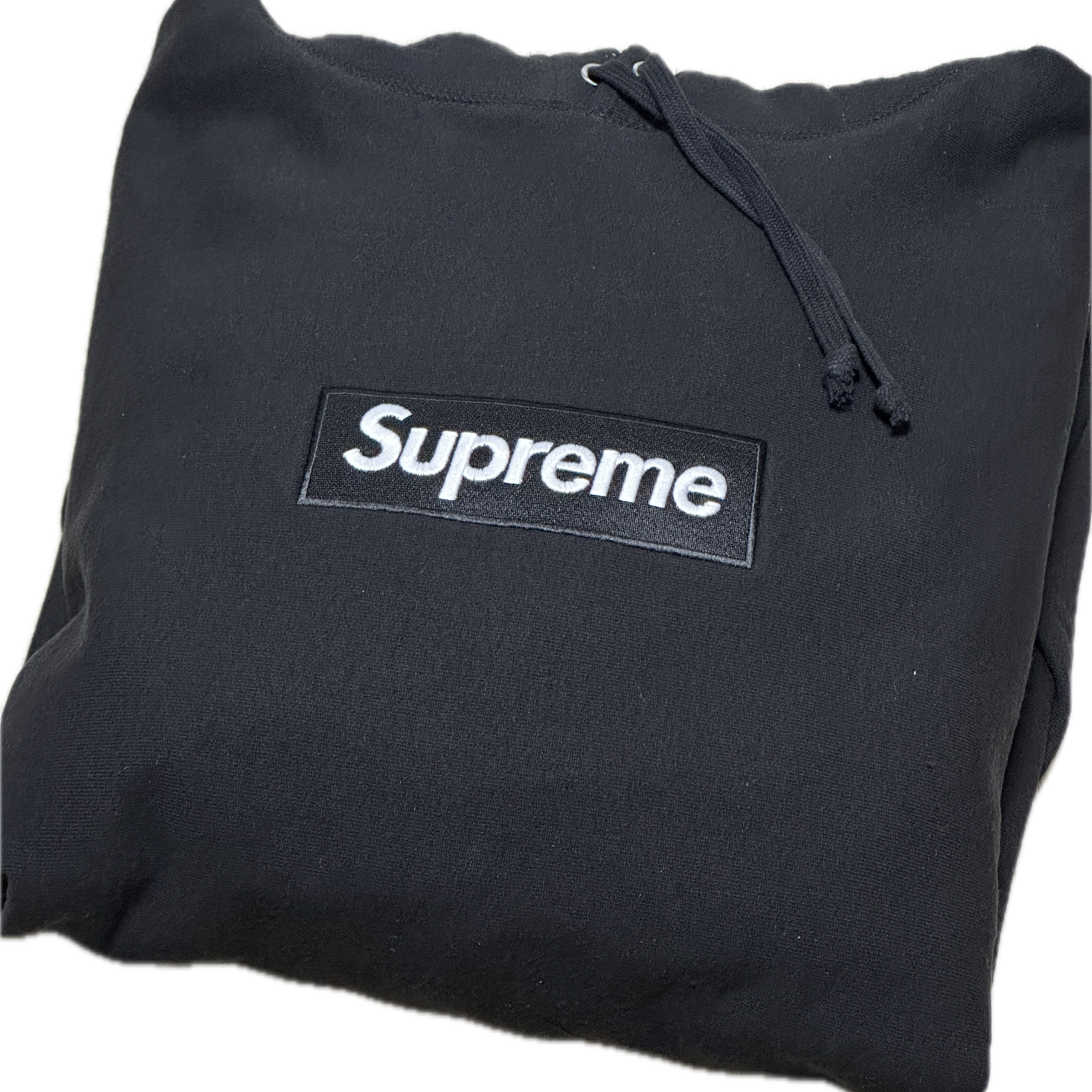 Supreme Box Logo Hooded Sweatshirt Black - 23FW 착용 스타일 - 1