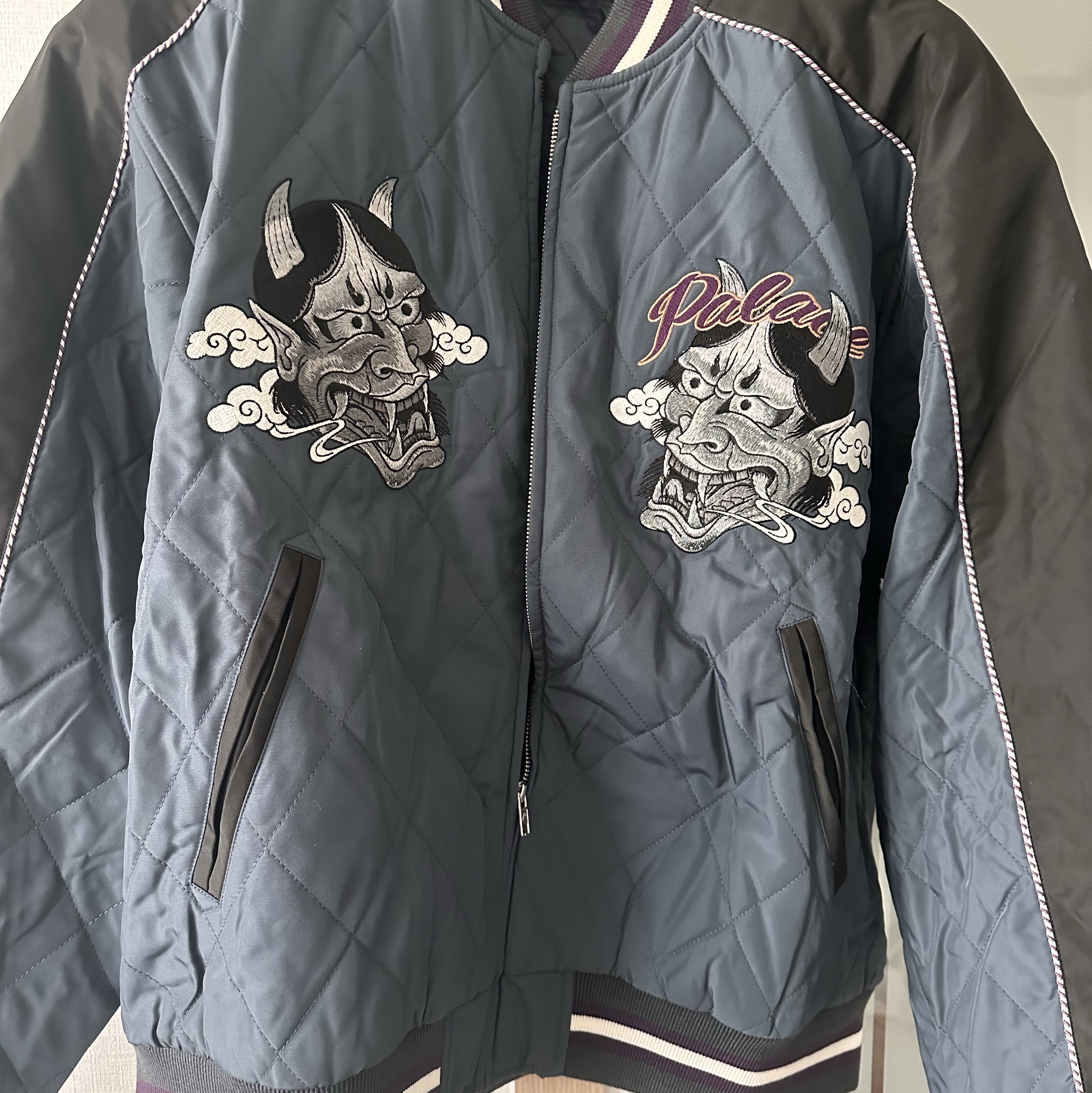 Palace Festival Bomber Jacket Black - 23FW 착용 스타일