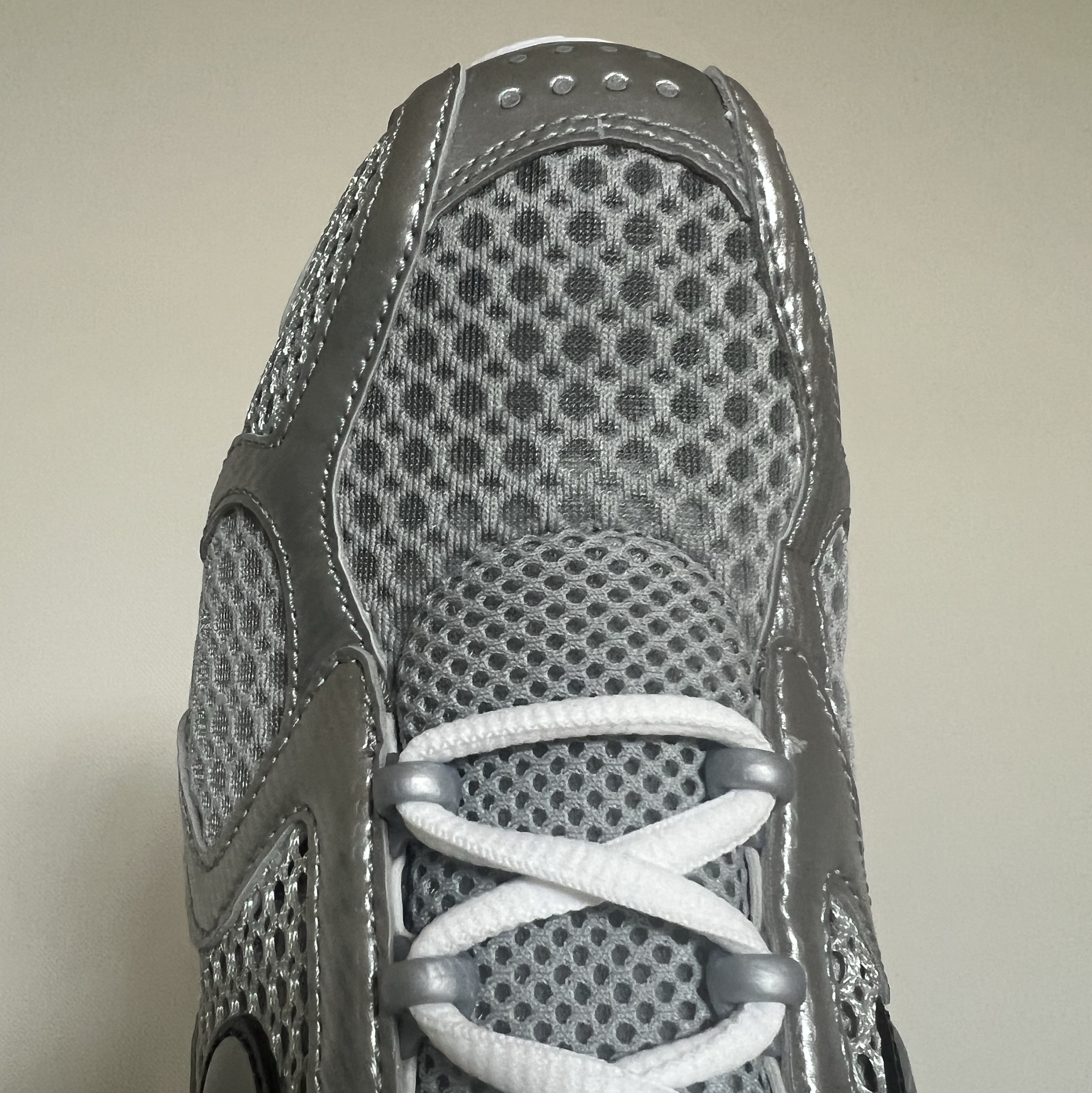 Nike Air Zoom Spiridon Cage 2 Metallic Silver 착용 스타일 - 4
