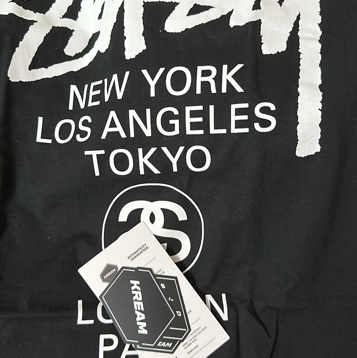 Stussy World Tour T-Shirt Black 착용 스타일 - 2