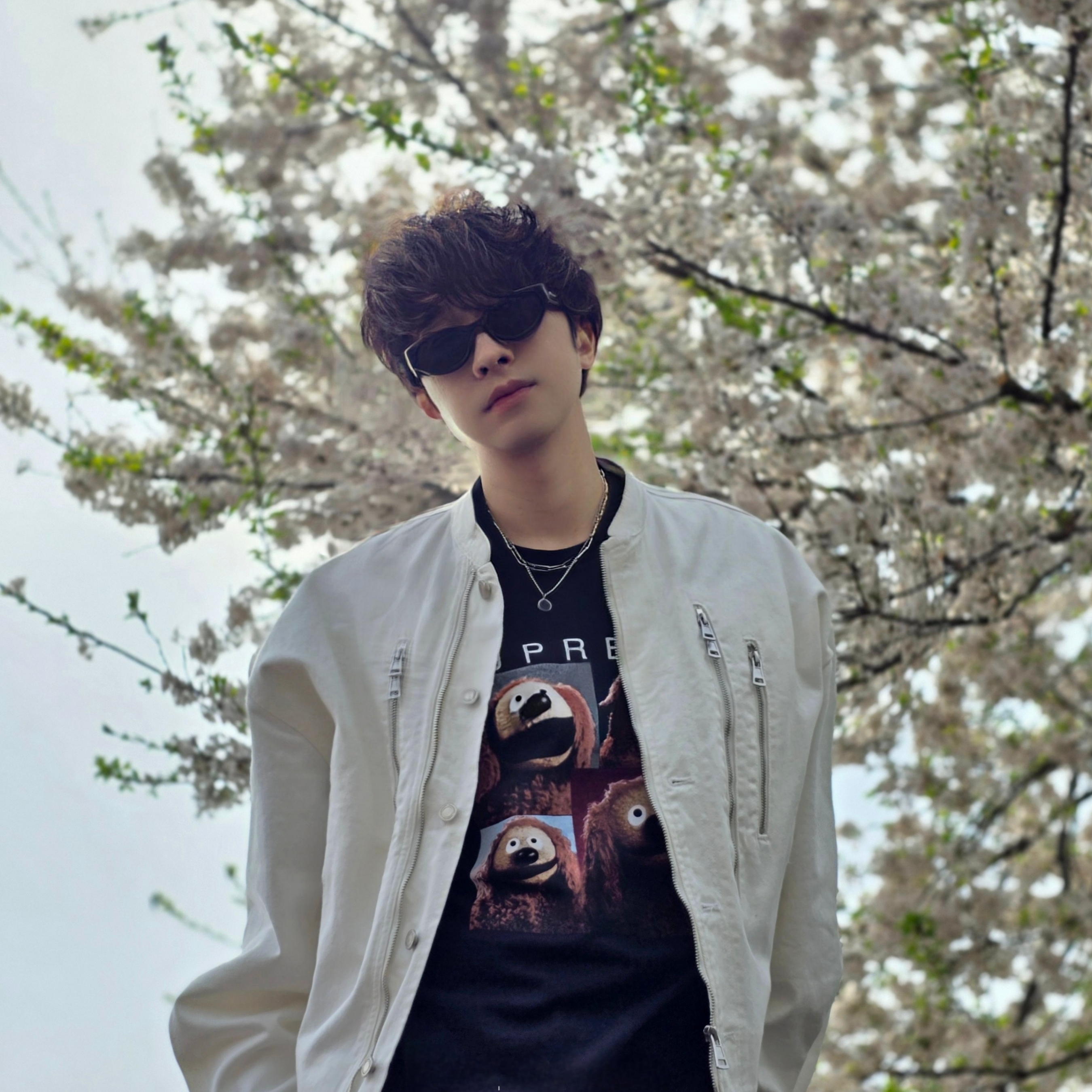 Supreme Rowlf T-Shirt Black - 24SS, Asics x Unaffected Gel-Kayano 14 Silver Moon 착용 스타일 - 8