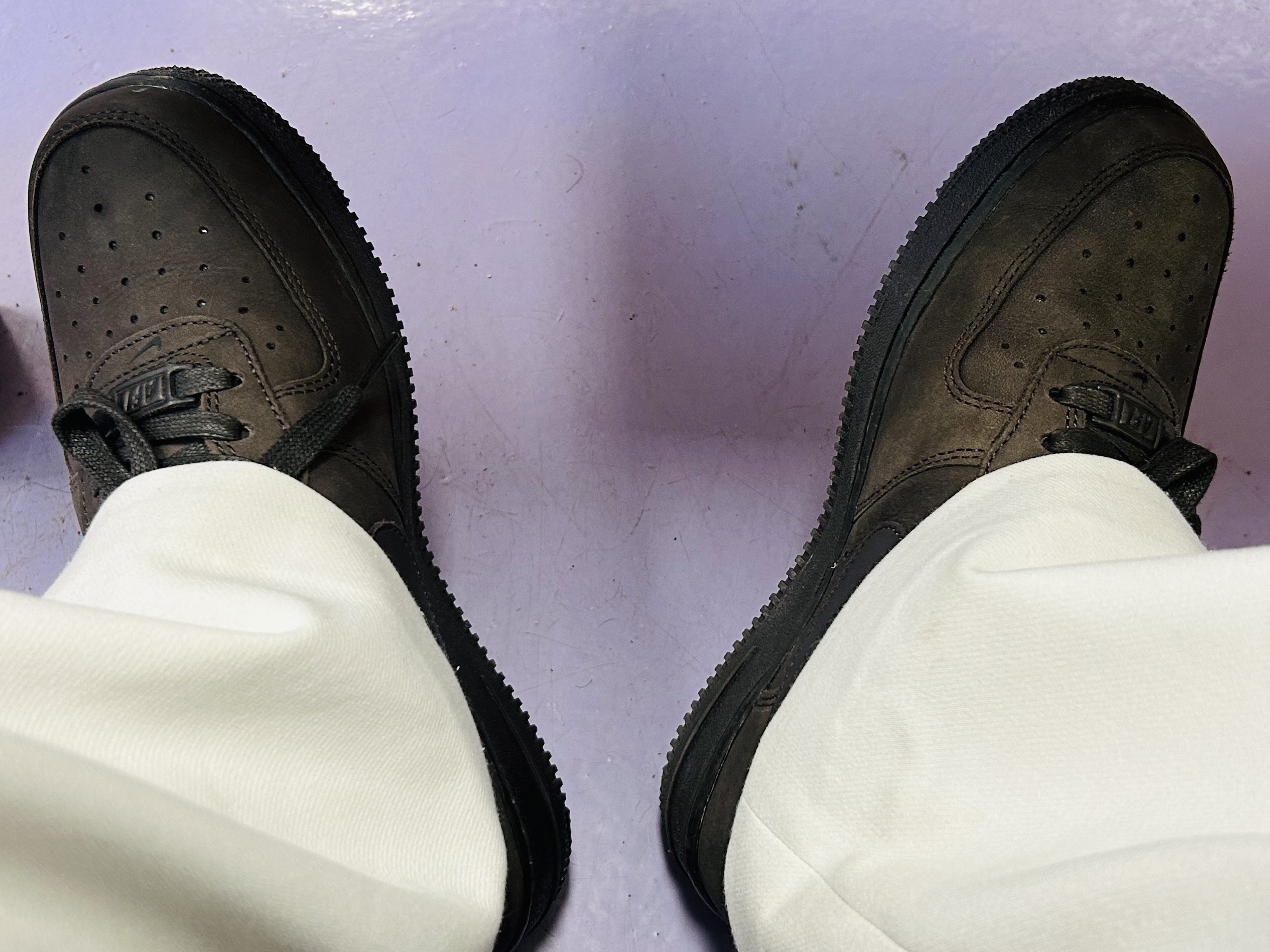 (W) Nike Air Force 1 PRM MF Velvet Brown 착용 스타일