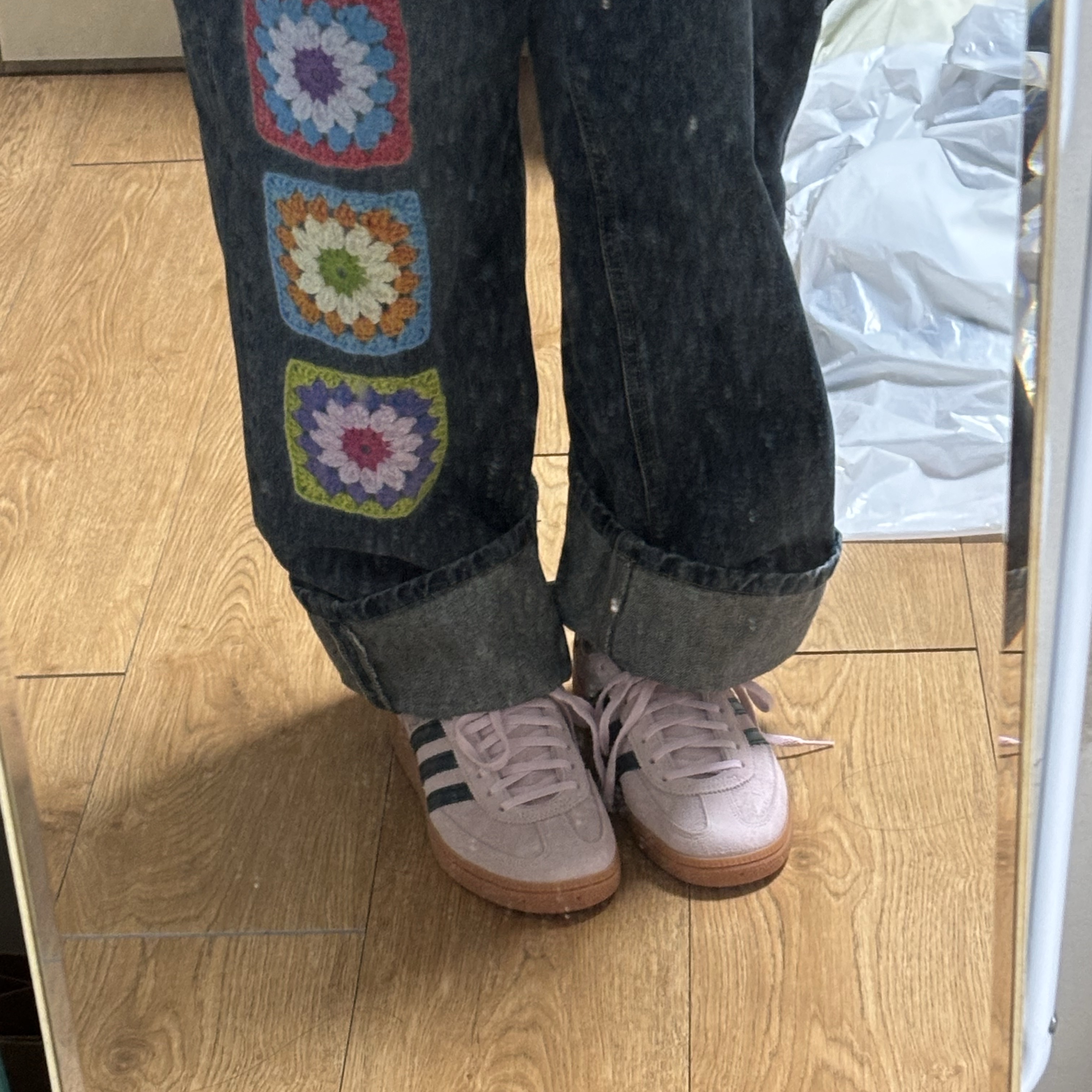 (W) Adidas Spezial Handball Clear Pink 착용 스타일