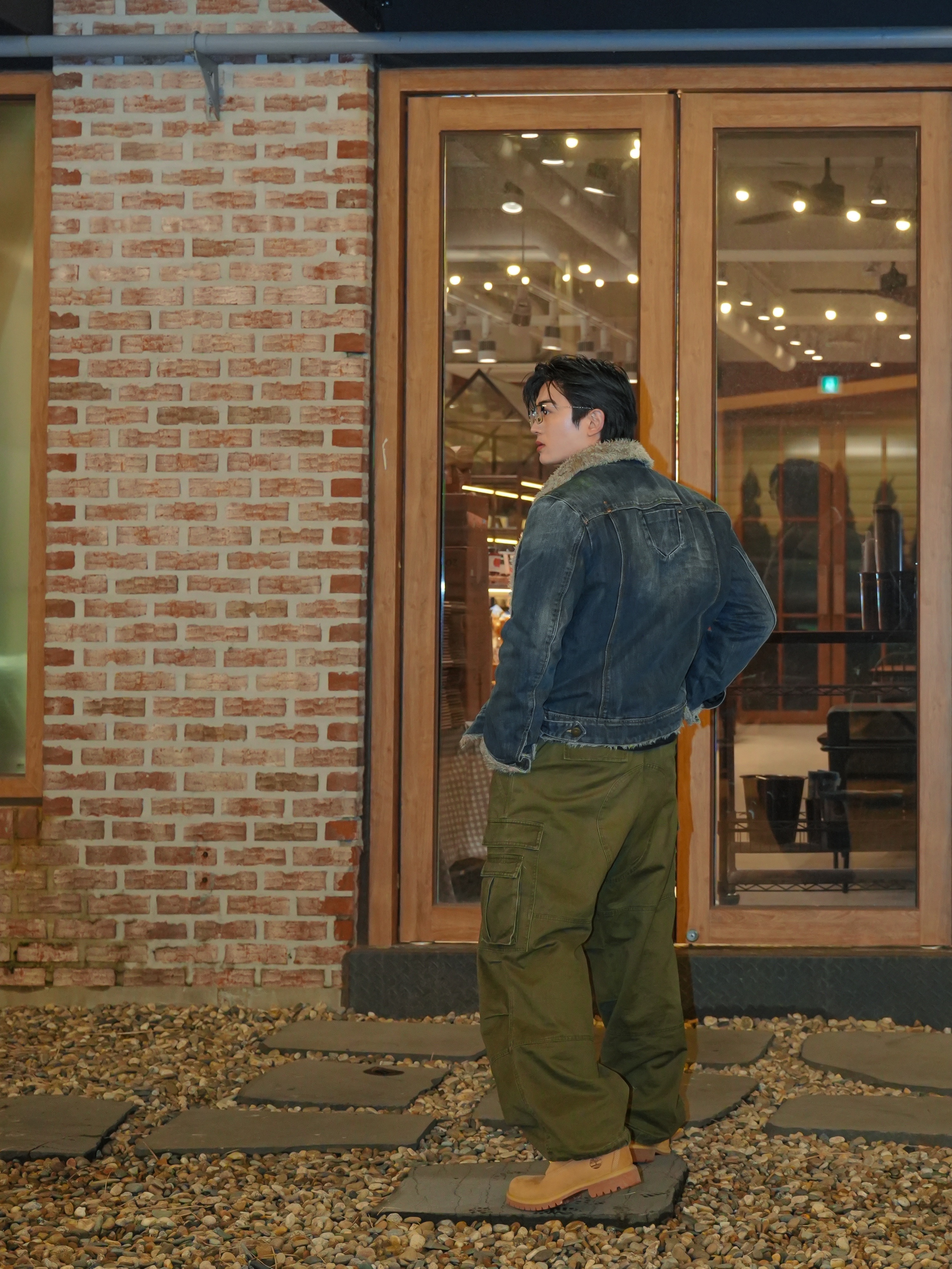Timberland Premium 6 inch Waterproof Boot Wheat Nubuck - Wide 착용 스타일 - 2