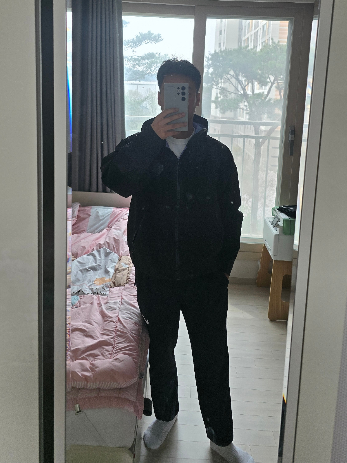 Supreme Gore-Tex Taped Seam Shell Jacket Black - 24SS 착용 스타일 - 1