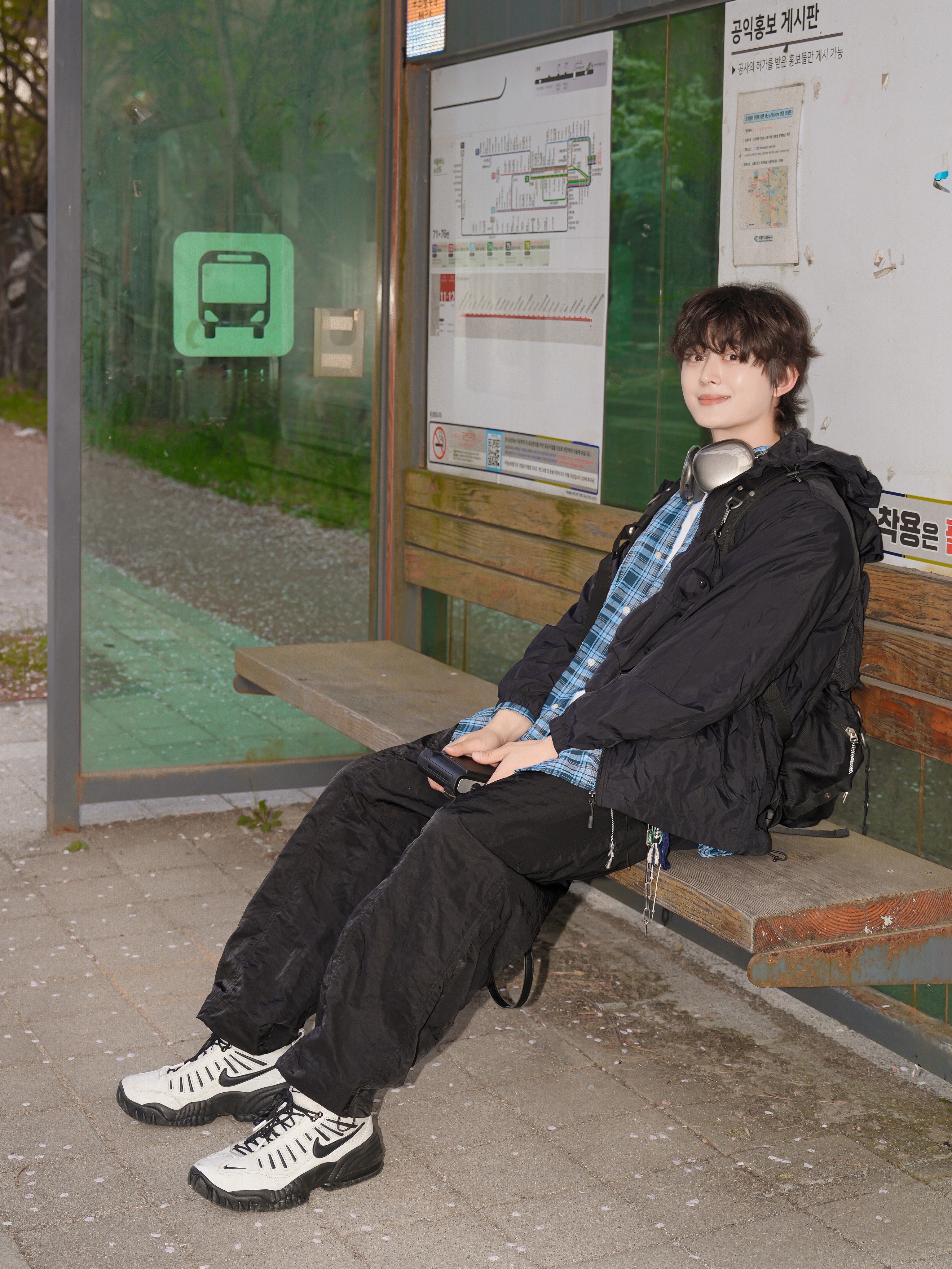 Nike x Ambush Air Adjust Force SP Summit White and Black, Nocle Tessel Charm Blue 착용 스타일 - 2