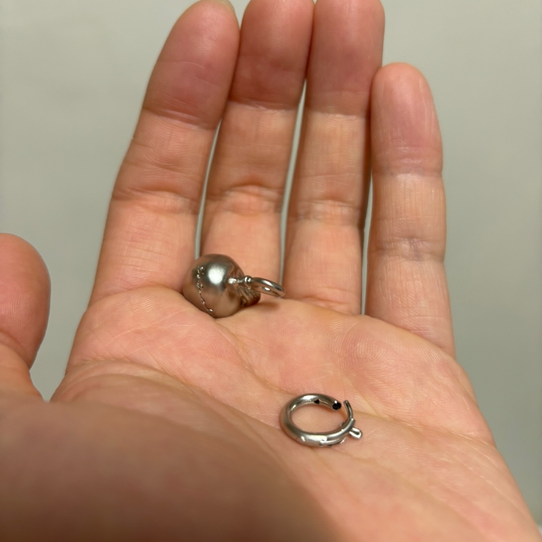 STU Stripe Banding Jacket blue with Micro Apple Slider 착용 스타일