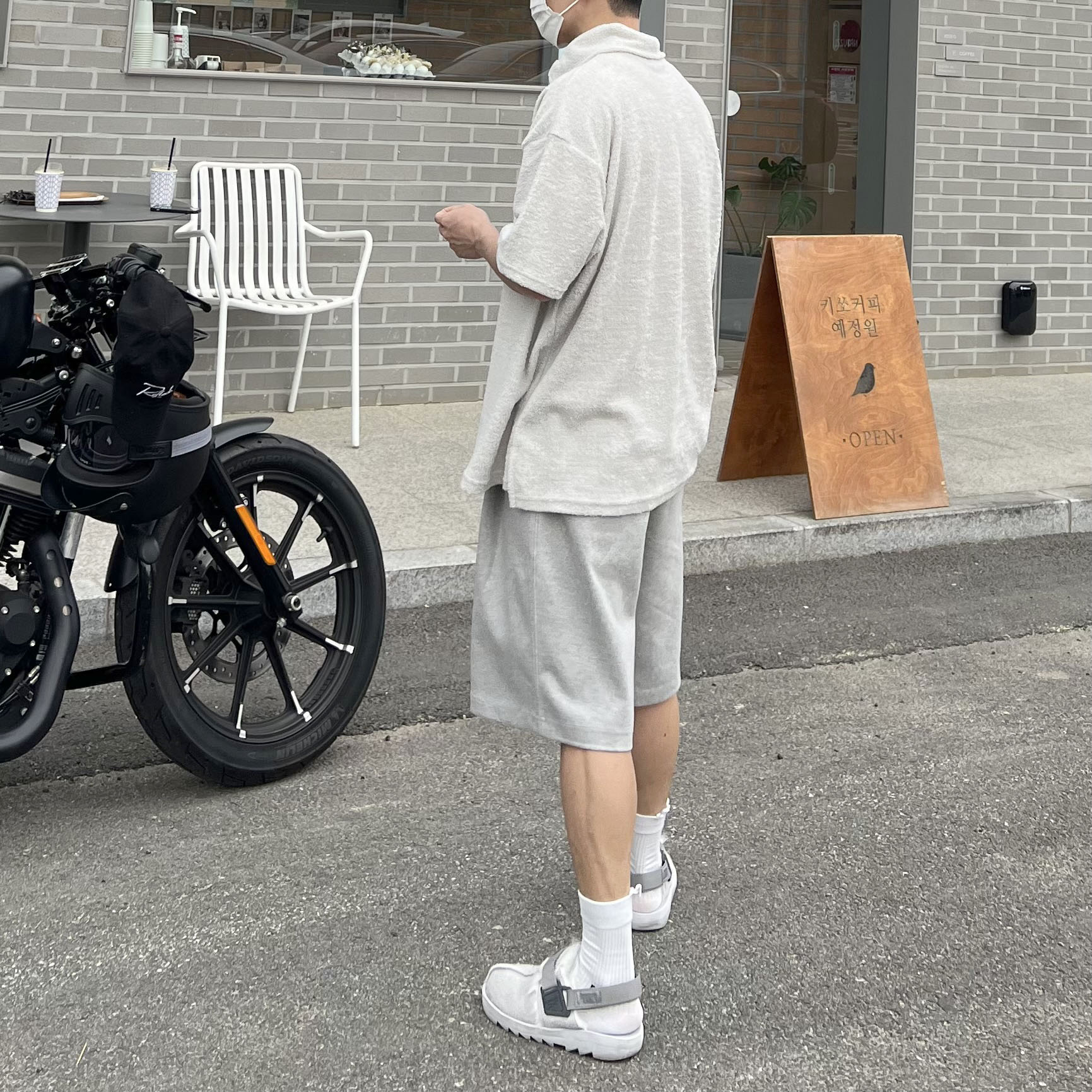 Reebok x END. Beatnik Grey 착용 스타일 - 5