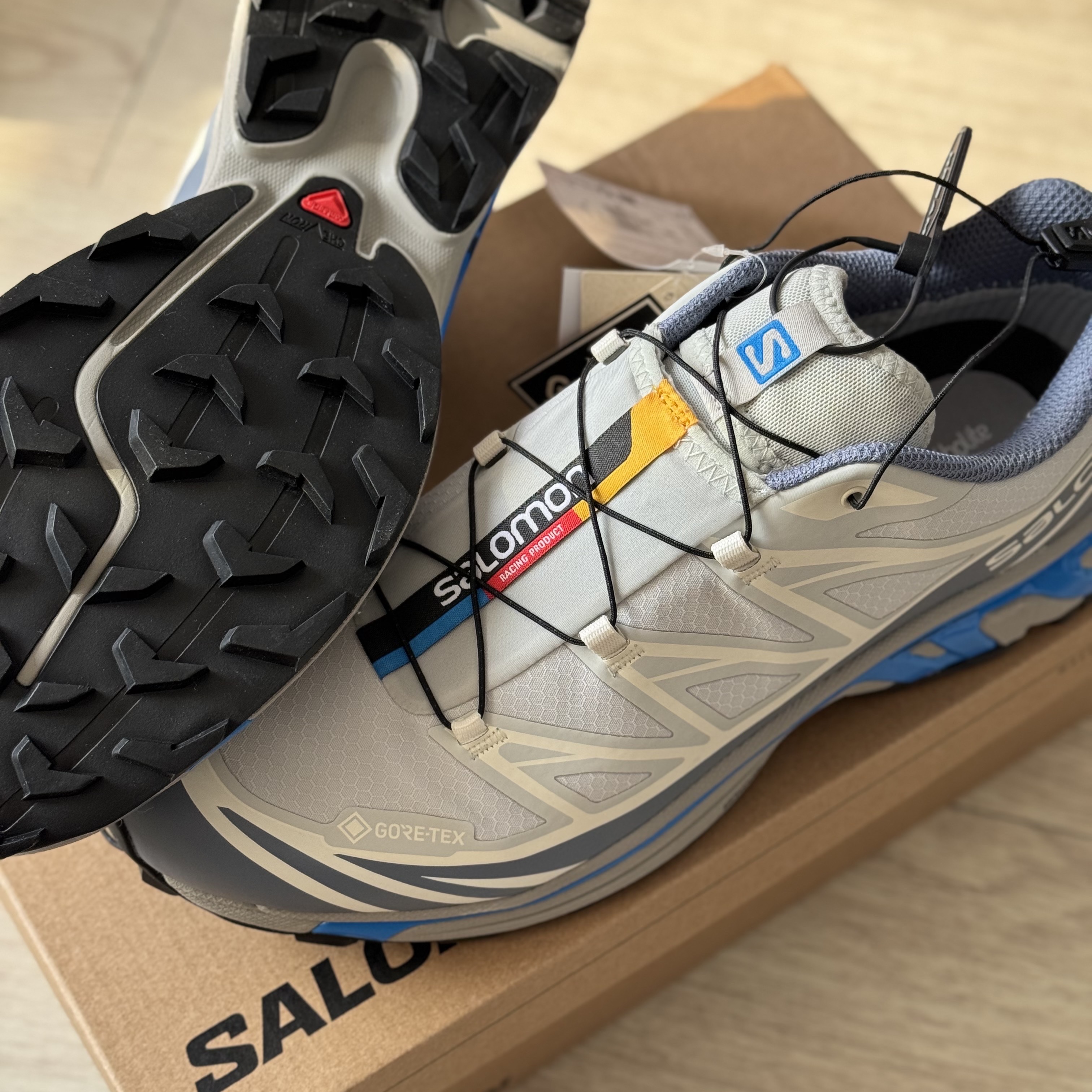 Salomon XT-6 GTX Metal Flint Stone 착용 스타일 - 2