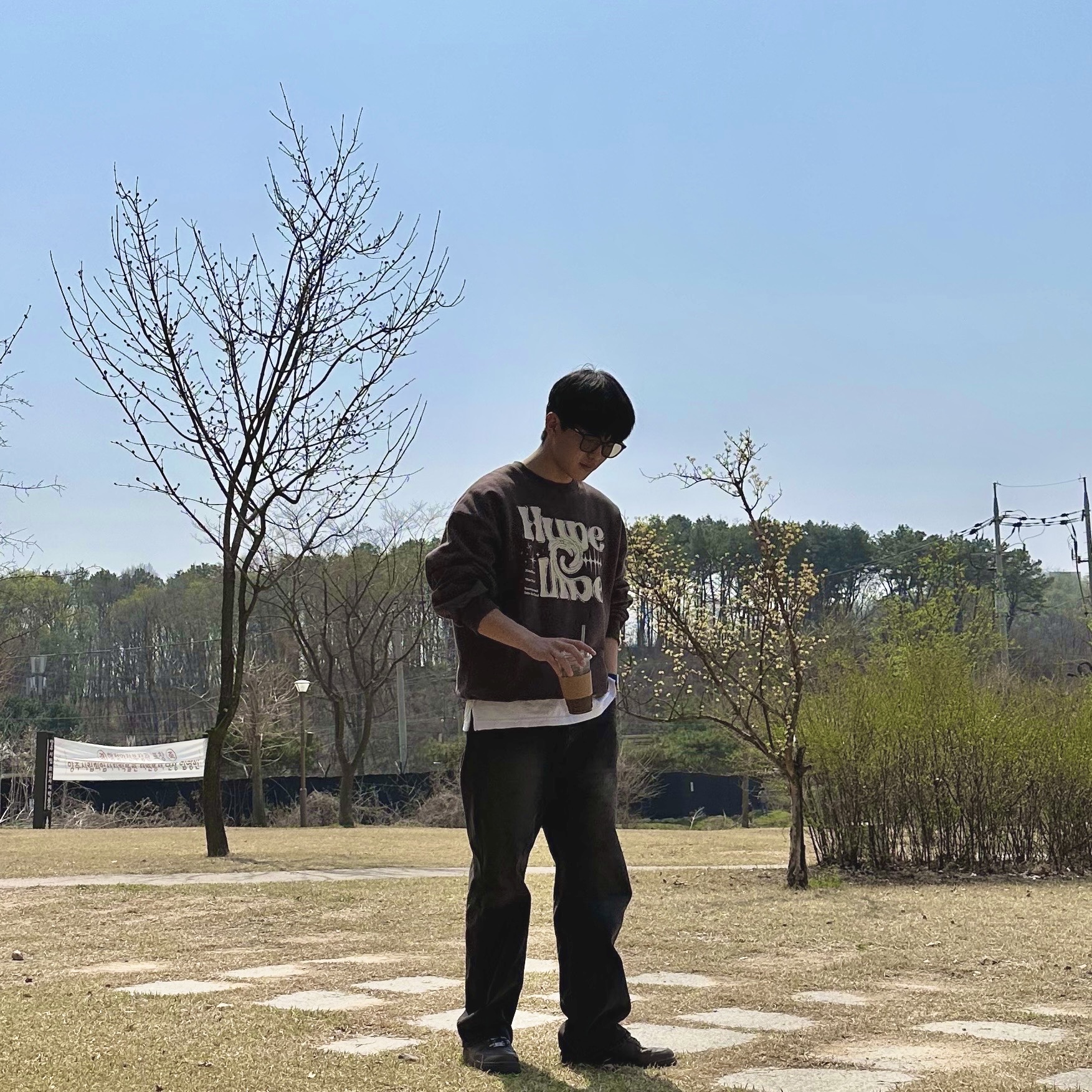 Nike x Supreme Air Force 1 Low Baroque Brown, Gentle Monster Lilit 01 BR Black Brown 착용 스타일