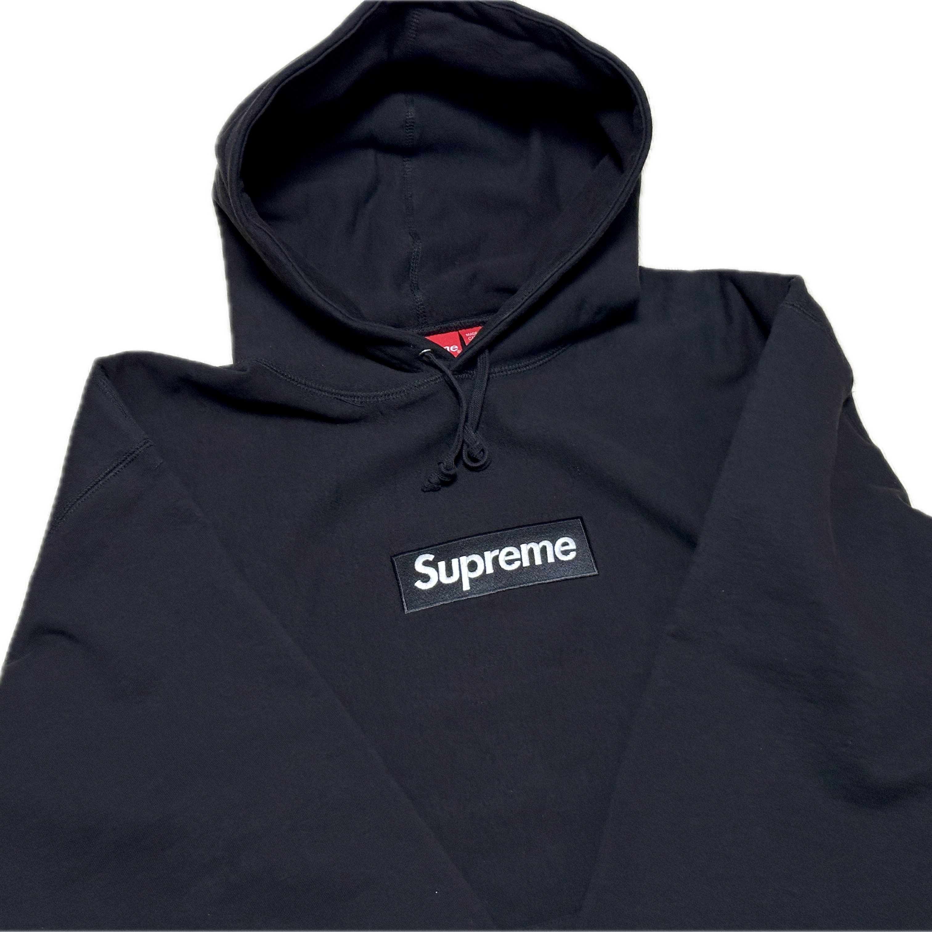 Supreme Box Logo Hooded Sweatshirt Black - 23FW 착용 스타일 - 2