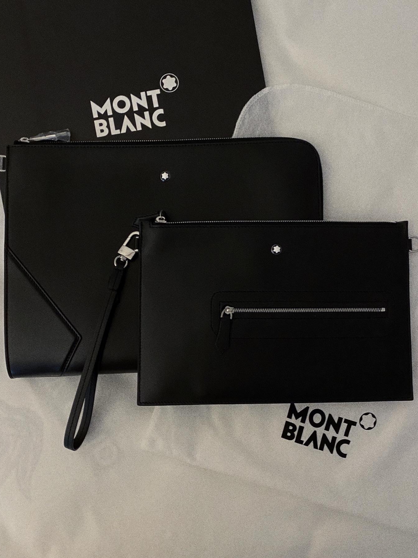 Montblanc Meisterstuck Key Case Black, Montblanc Meisterstuck 6cc Money Clip Wallet Black 착용 스타일 - 4