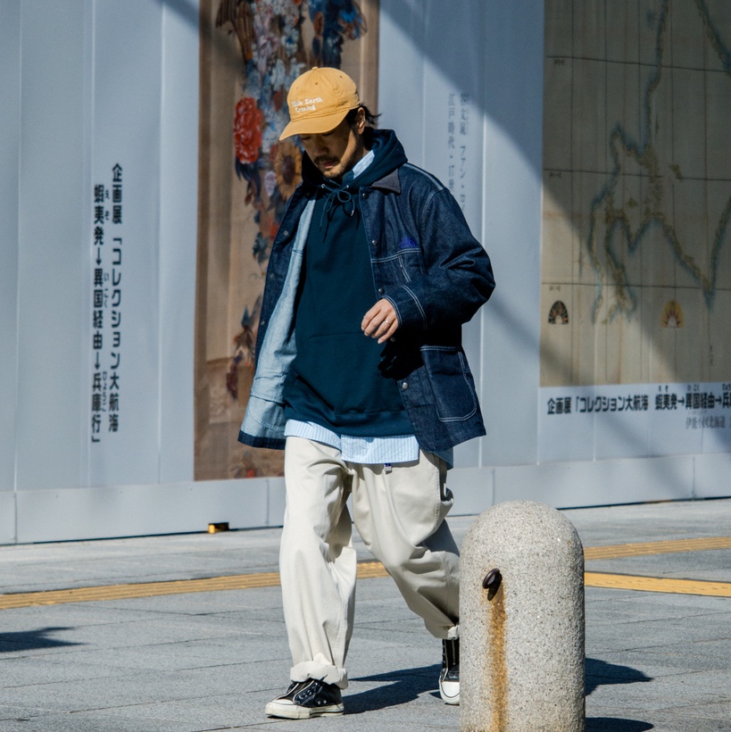 The North Face Purple Label Chino Wide Tapered Field Pants Asphalt Grey 착용 스타일 - 2